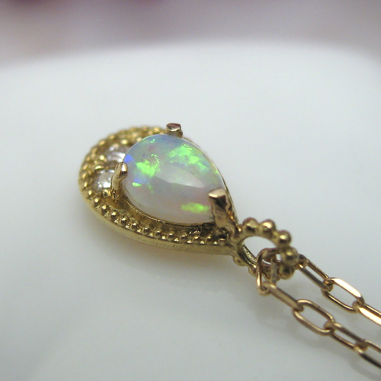 Bijoux fromsea K18オパールペンダント