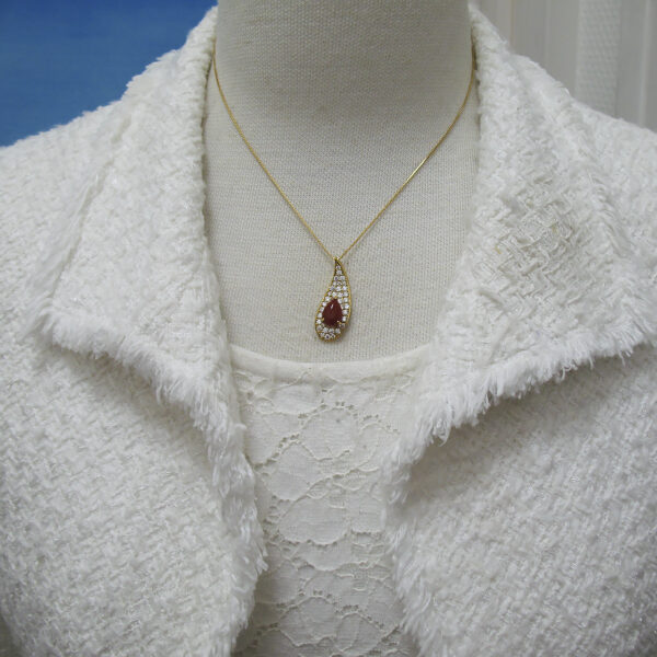 Bijoux fromsea K18スペシャルな！血赤珊瑚ペンダント  TK-11527 - 画像 (6)