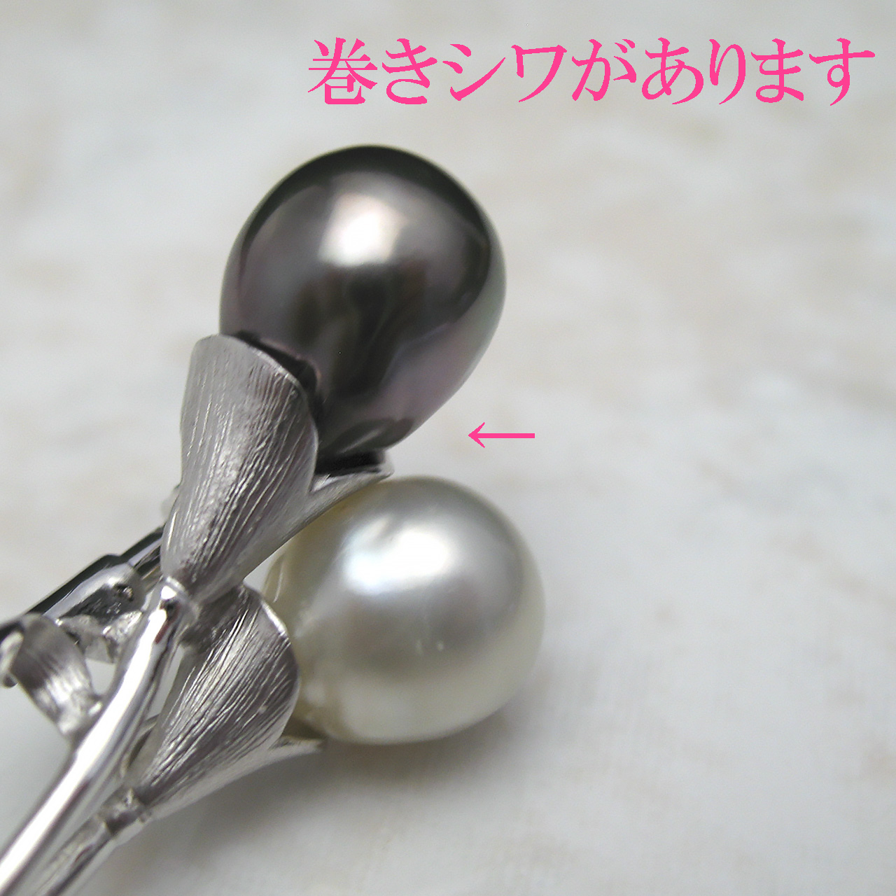 白蝶&黒蝶2コちゃんブローチ - 画像 (3)