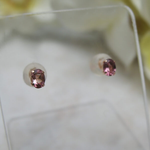 K18PGピンクトルマリンピアス