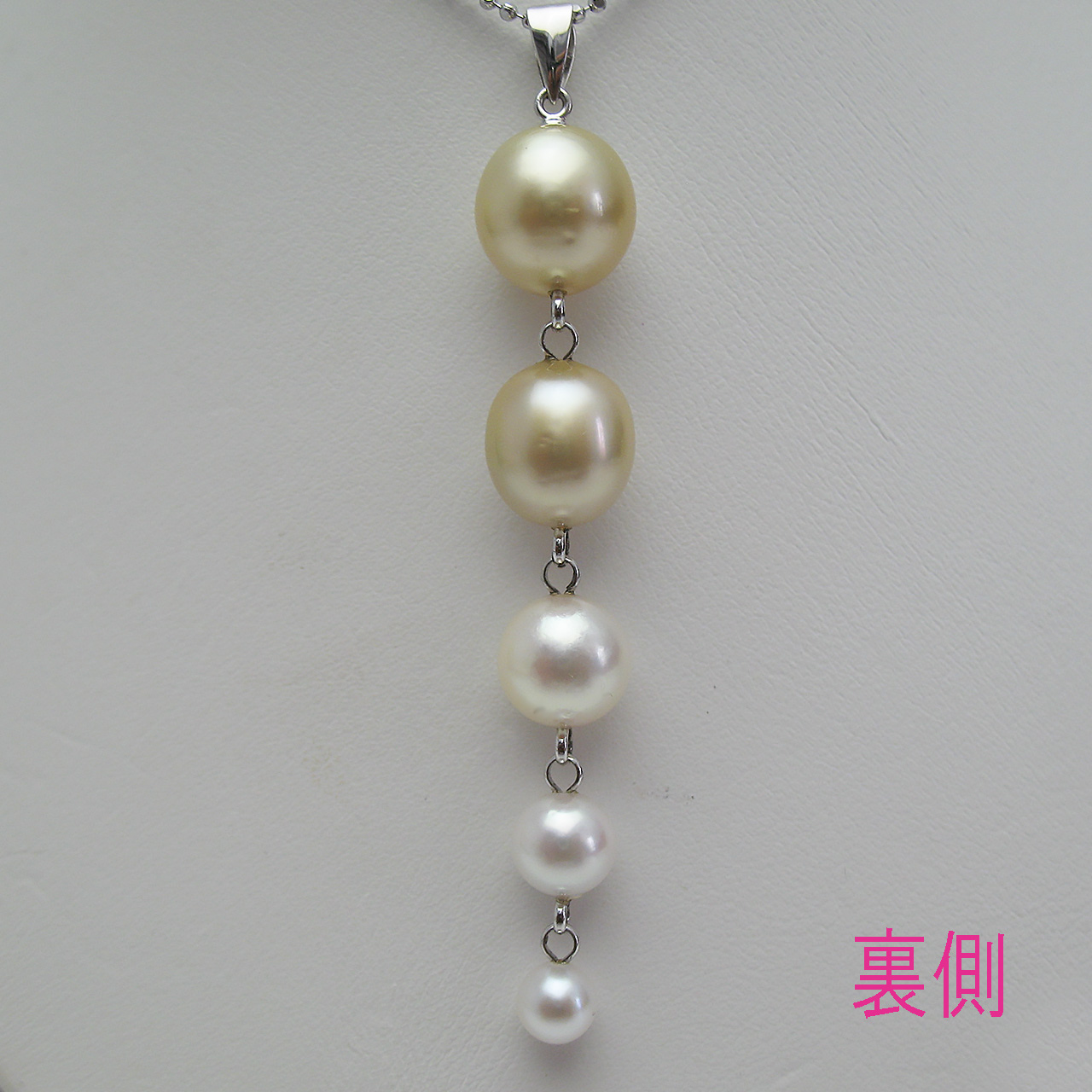 K14WG/SV5個付きペンダント - 画像 (2)