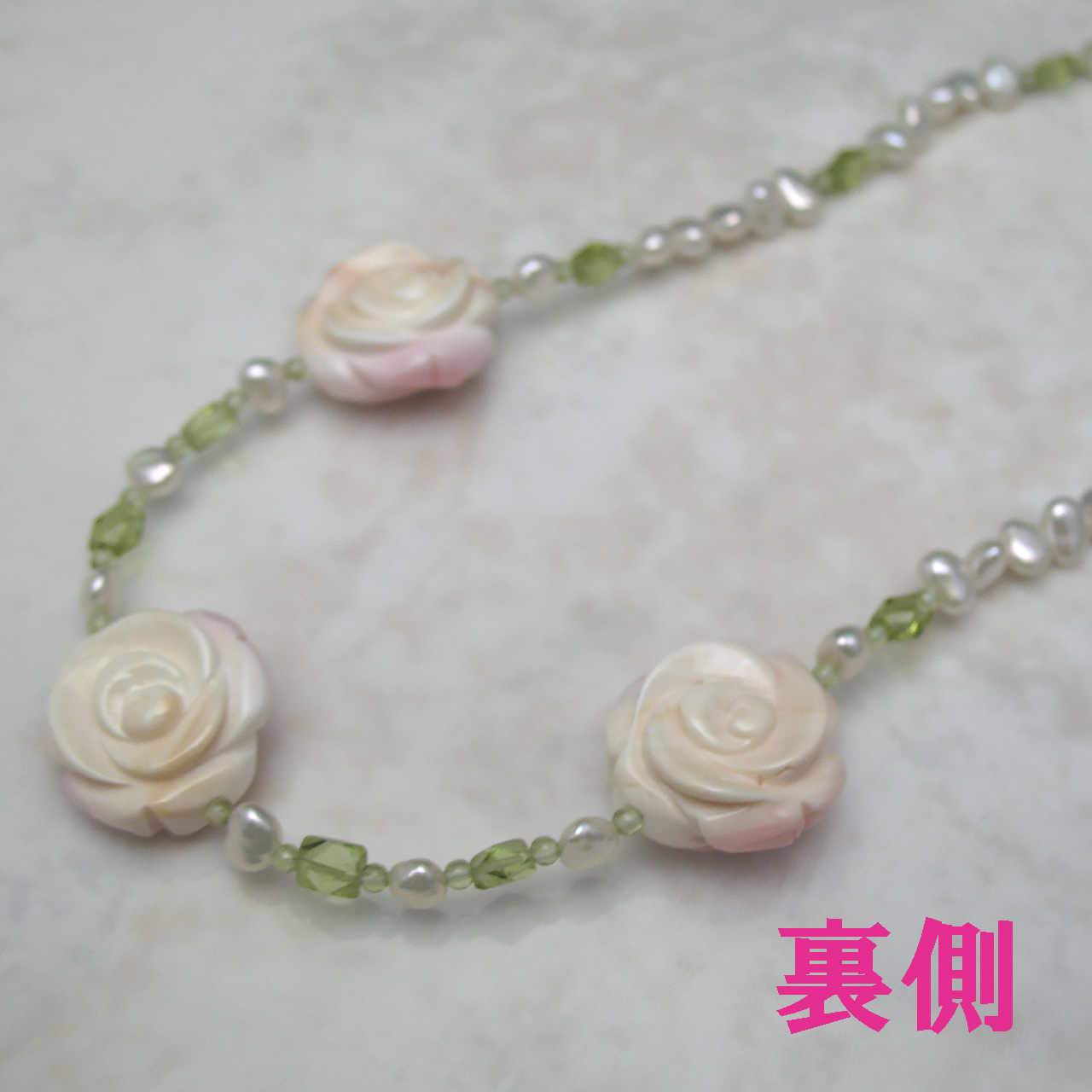 淡水 &貝細工ネックレス 24-151A - 画像 (4)
