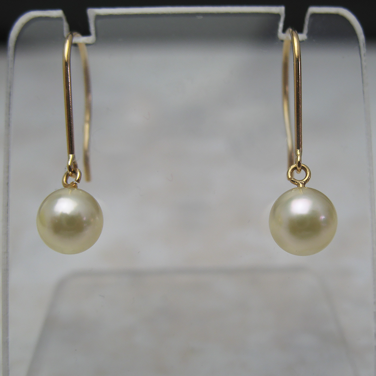 K18あこや5.5ミリアメリカンピアス - 画像 (2)