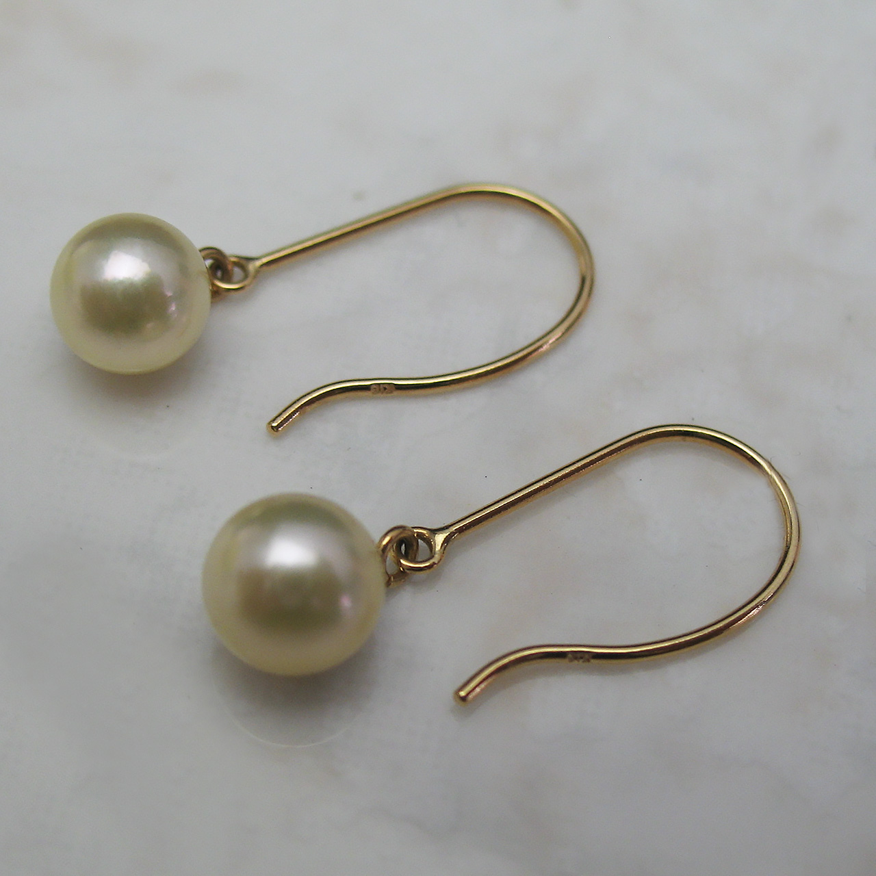 K18あこや5.5ミリアメリカンピアス - 画像 (3)