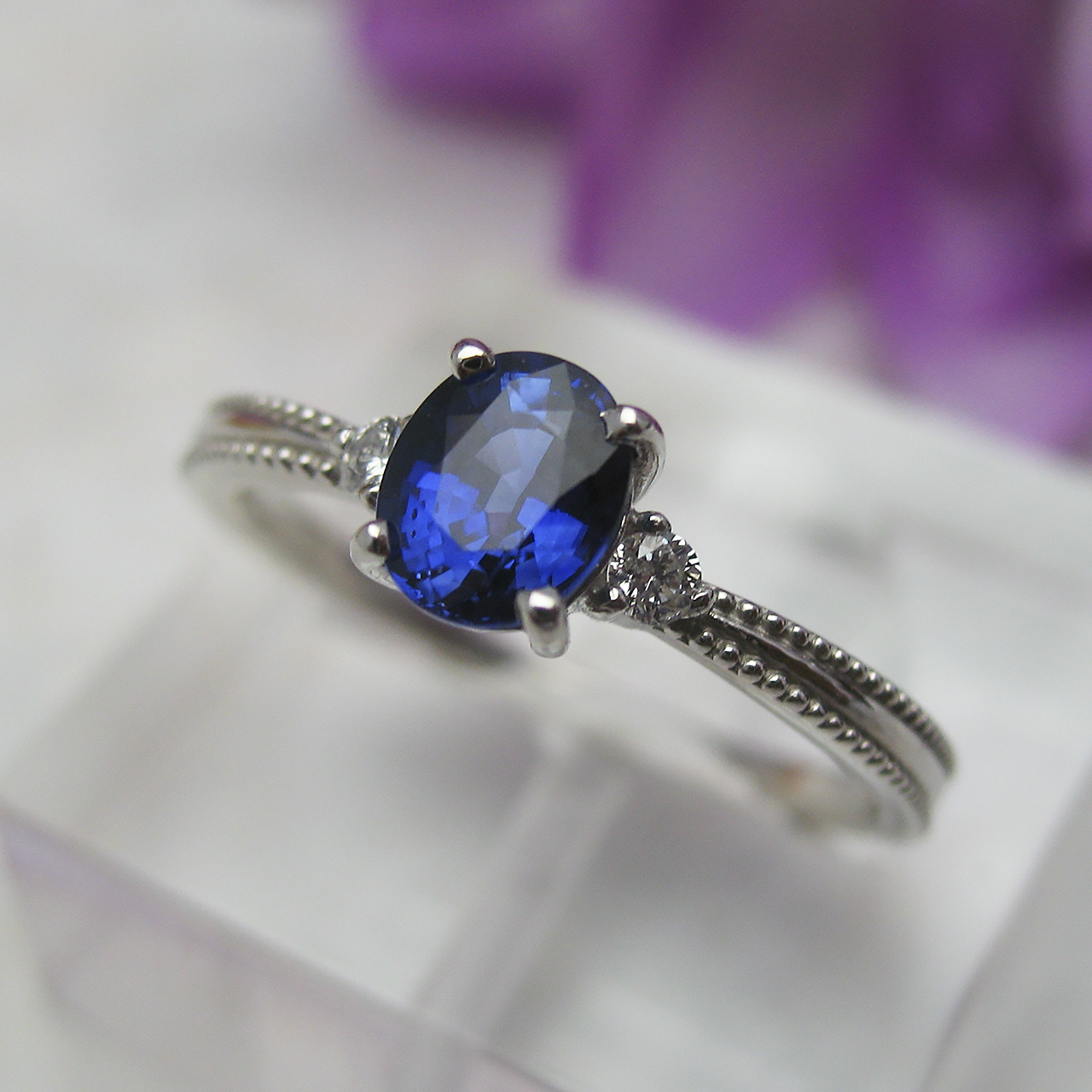 Bijoux fromsea Pt900サファイアリング