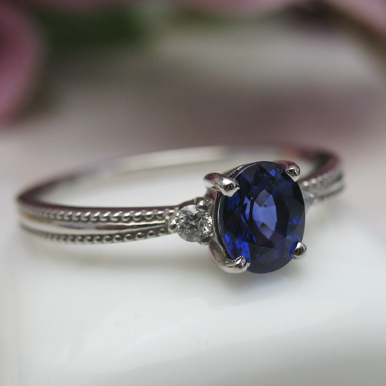 Bijoux fromsea Pt900サファイアリング - 画像 (6)