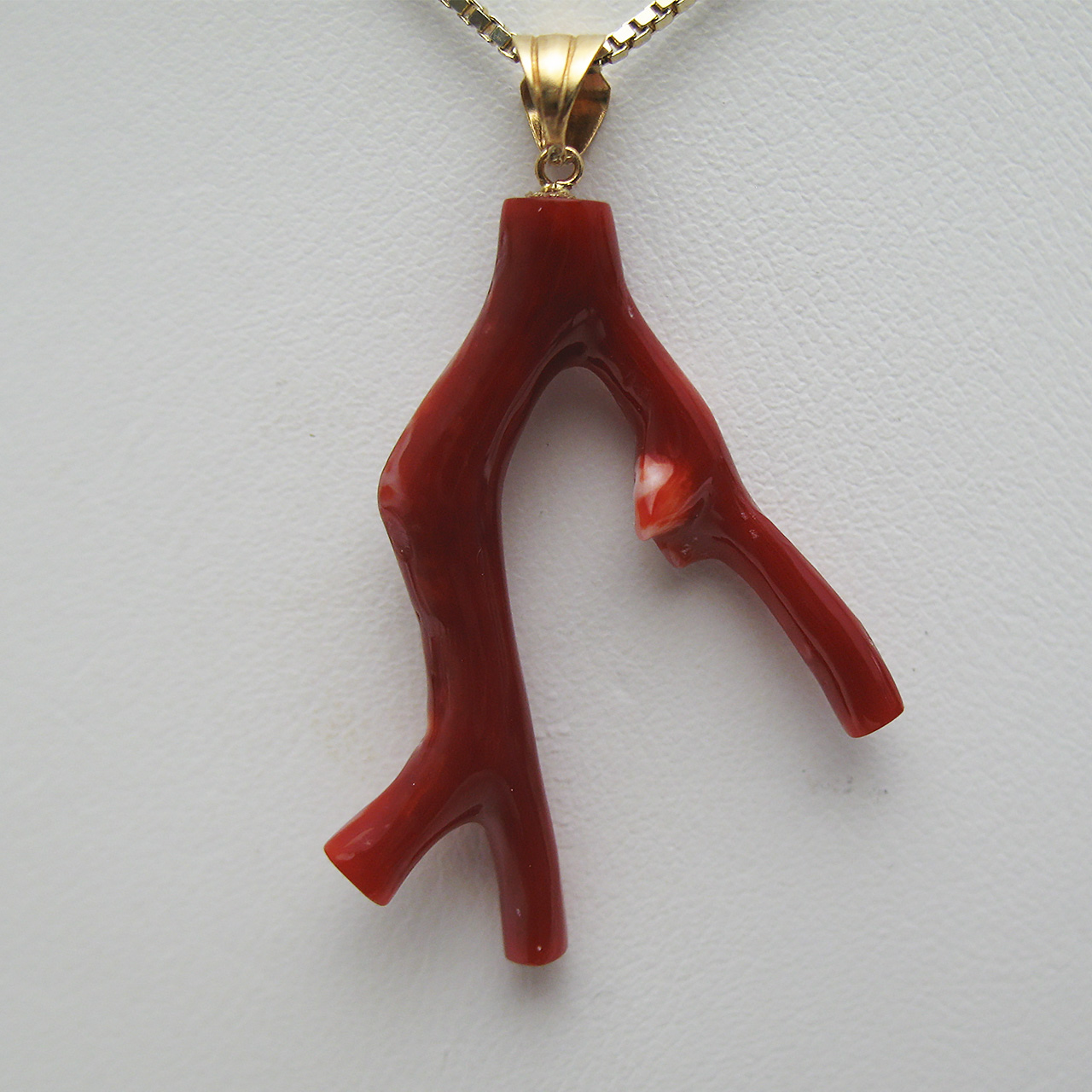 Bijoux fromsea K18血赤珊瑚ペンダント 64740 - 画像 (3)