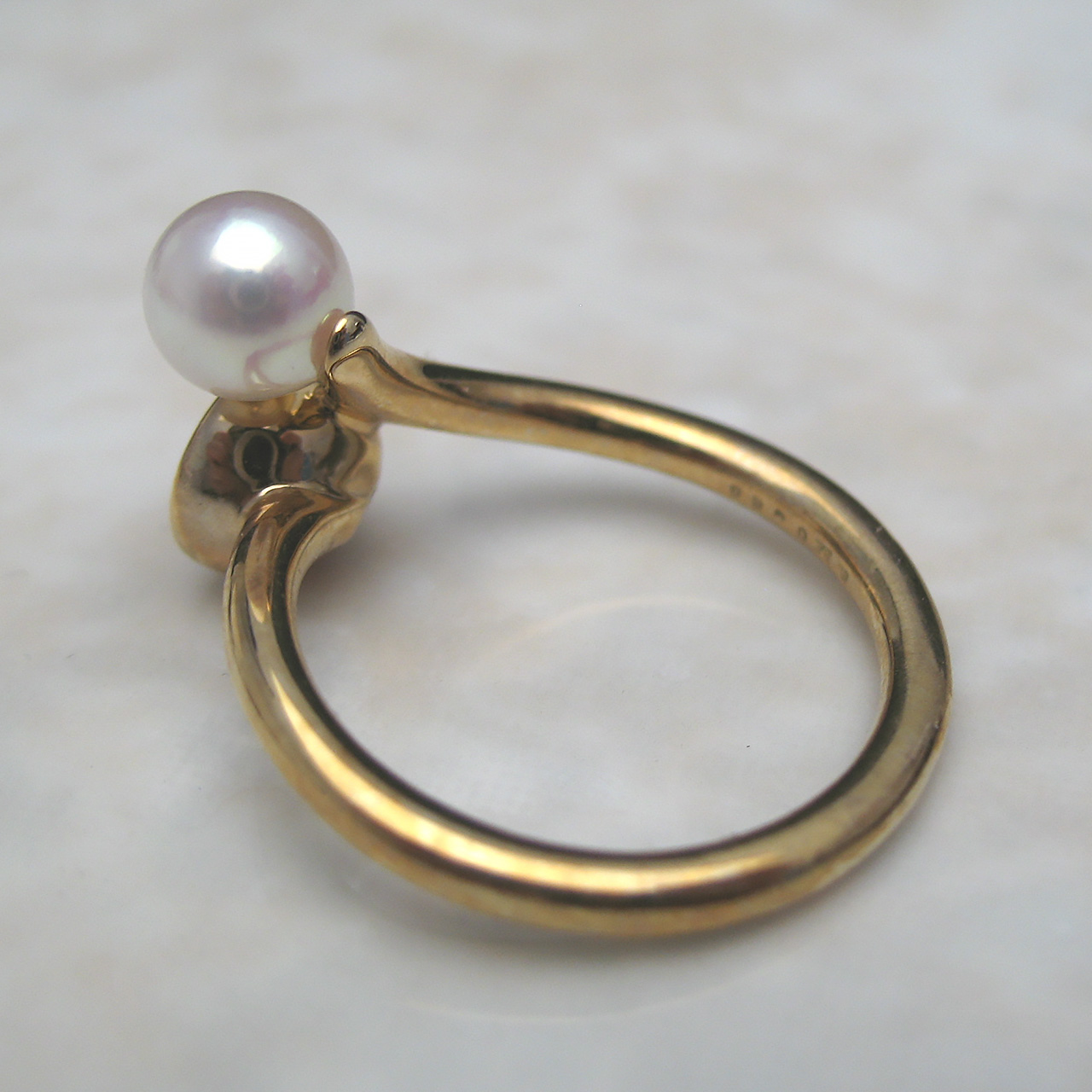 K10アメジスト&あこやパールリング - 画像 (5)