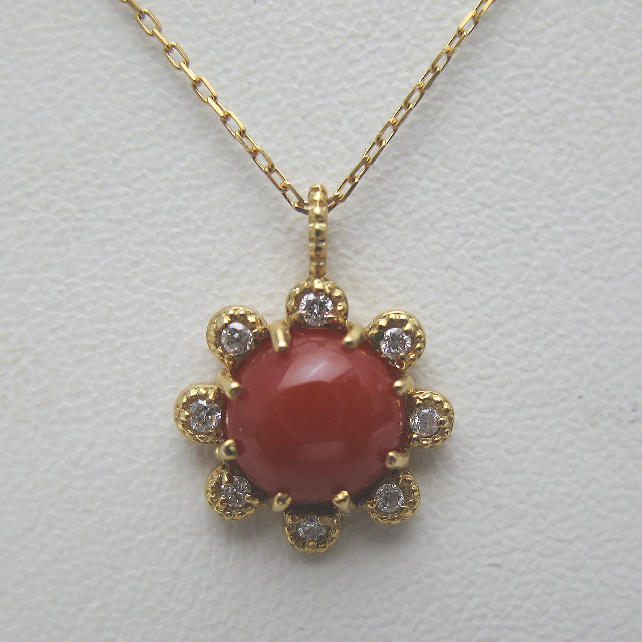 Bijoux fromsea K18血赤珊瑚ペンダント TK-10018 - 画像 (3)