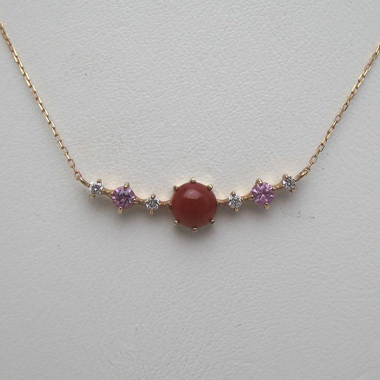 Bijoux fromsea K18PG血赤珊瑚ペンダント TK-10830 - 画像 (3)