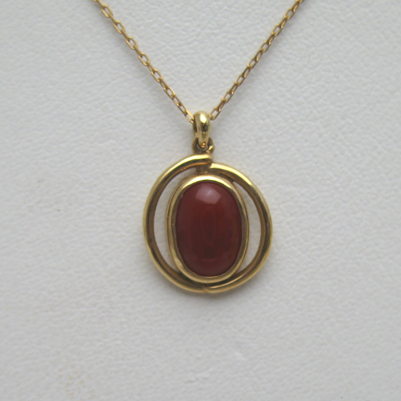 Bijoux fromsea K18血赤珊瑚ペンダント TK-11214 - 画像 (3)