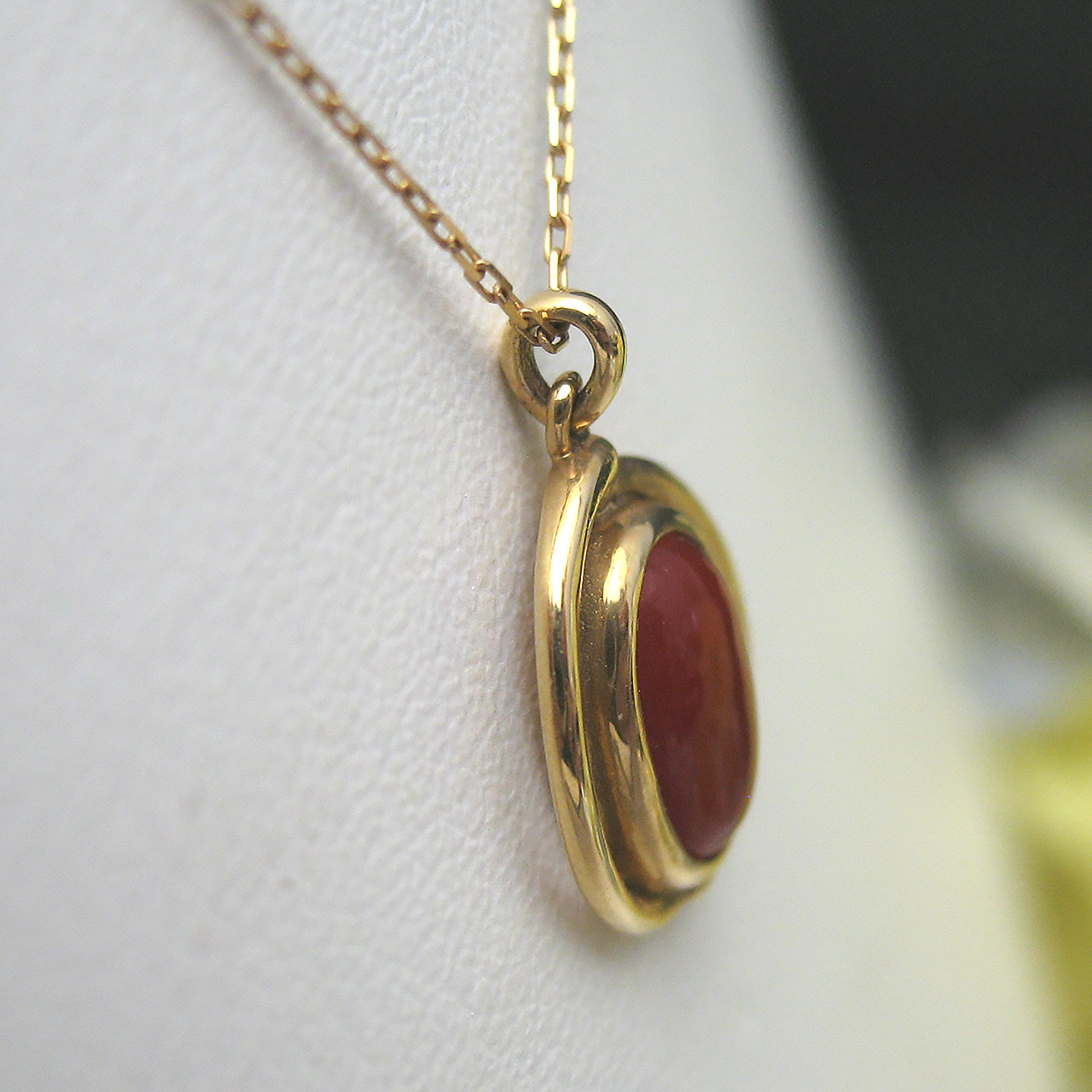 Bijoux fromsea K18血赤珊瑚ペンダント TK-11214 - 画像 (4)