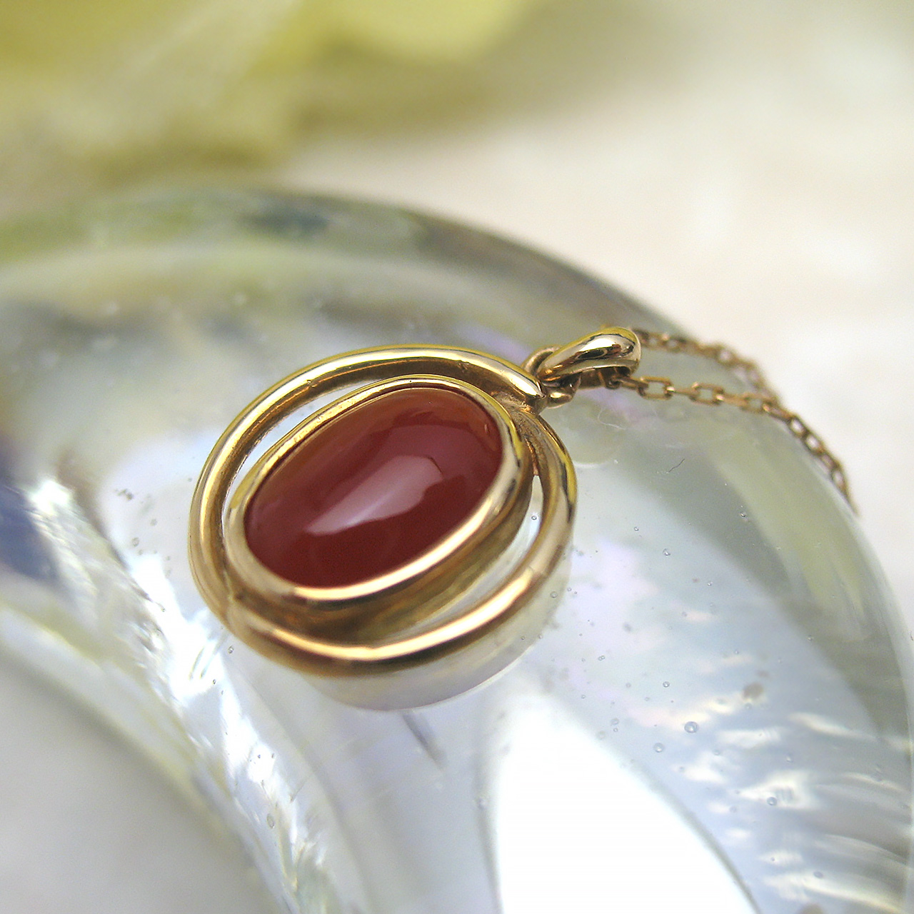 Bijoux fromsea K18血赤珊瑚ペンダント TK-11214 - 画像 (6)