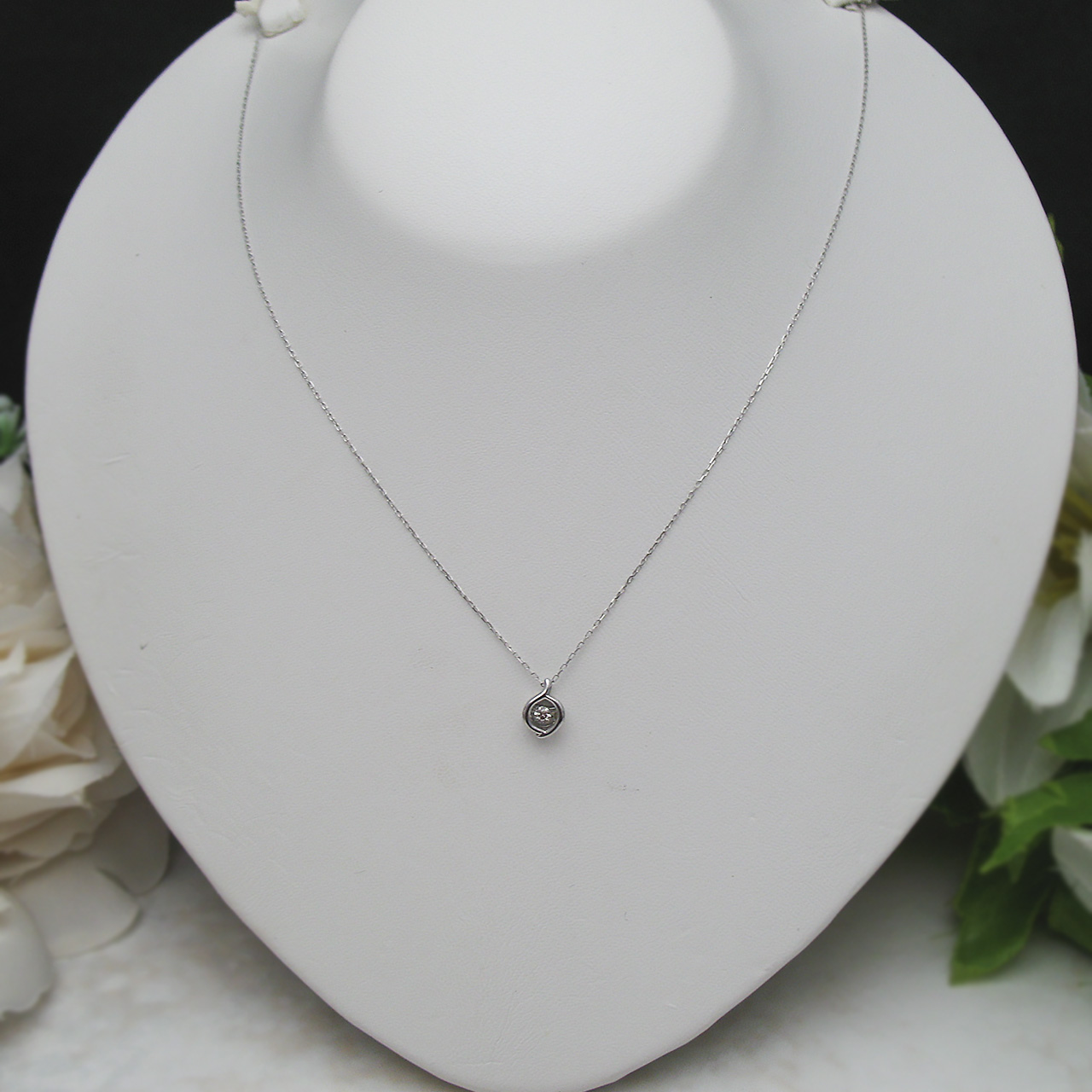 Bijoux fromsea　K18WGダイヤペンダント PT5873 - 画像 (2)