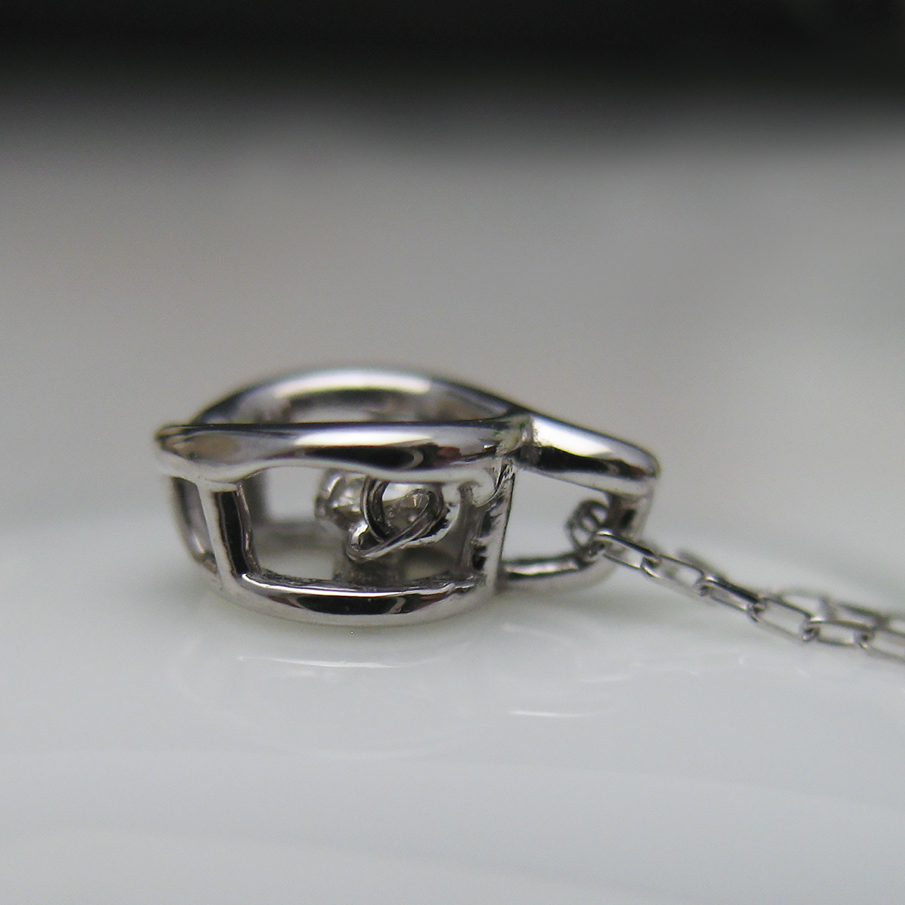 Bijoux fromsea　K18WGダイヤペンダント PT5873 - 画像 (4)