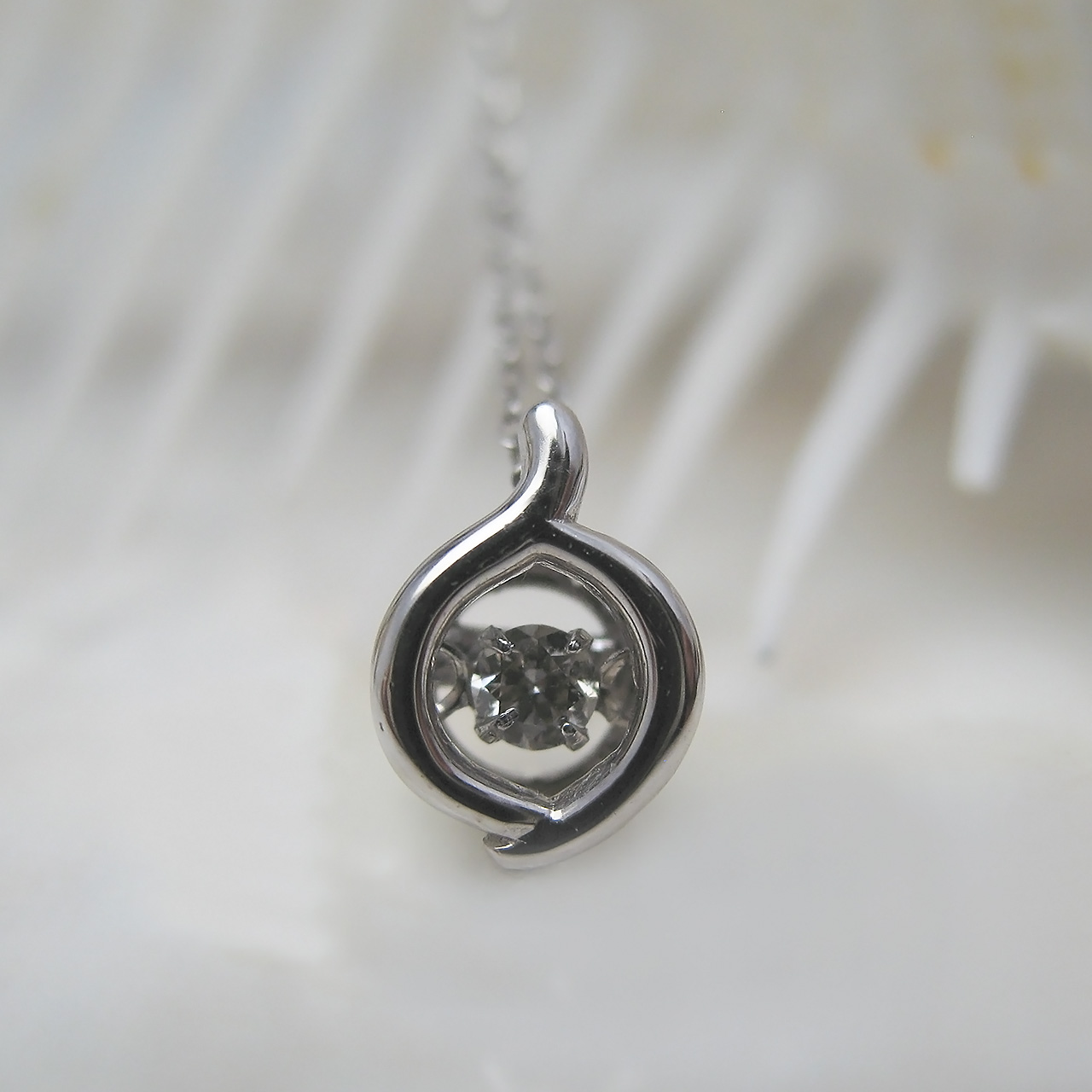 Bijoux fromsea　K18WGダイヤペンダント PT5873 - 画像 (5)