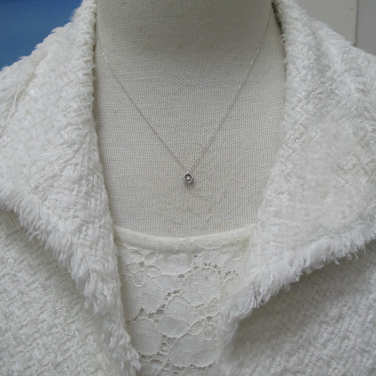 Bijoux fromsea　K18WGダイヤペンダント PT5873 - 画像 (7)