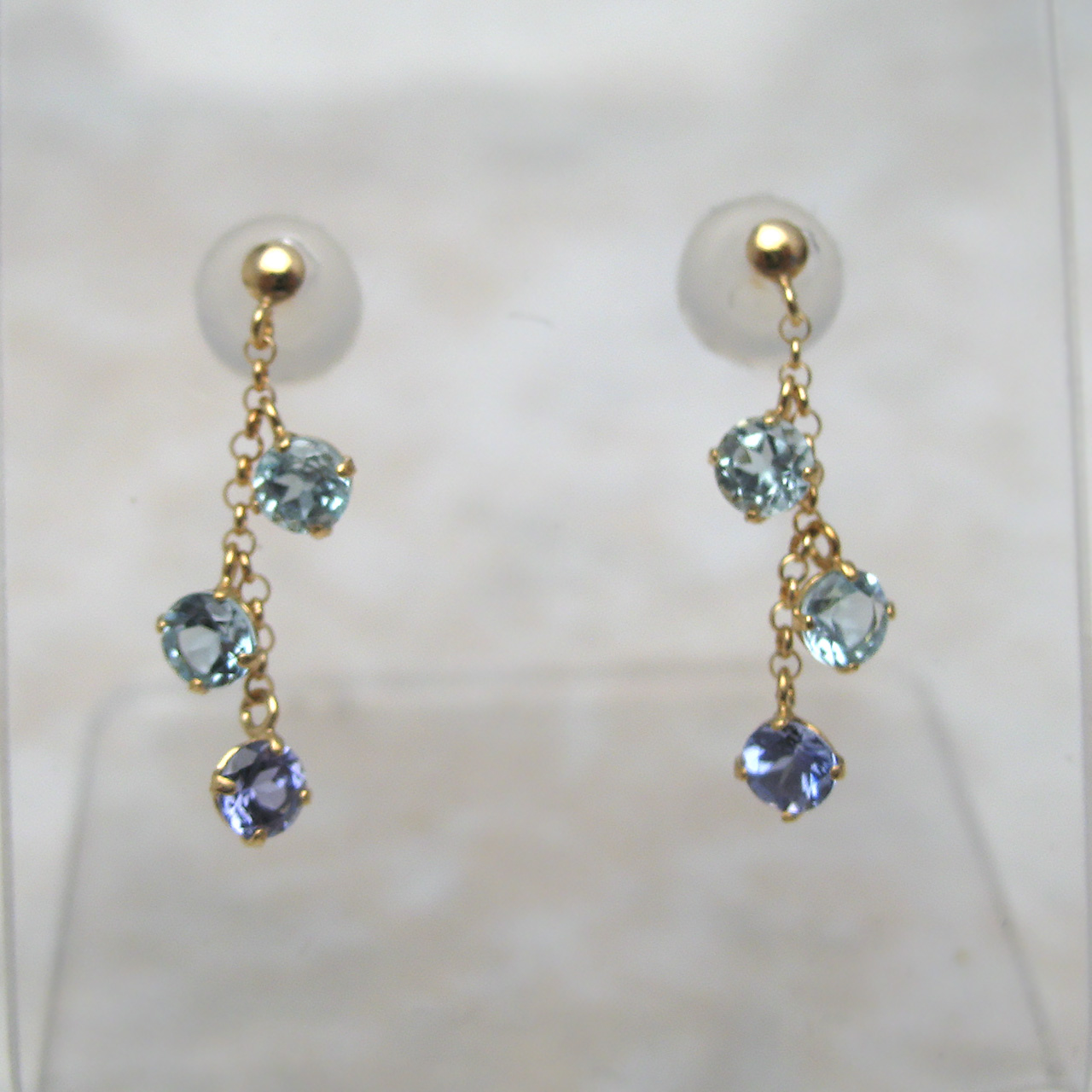 Bijoux fromsea　K18アパタイト&ブルトパーズピアス RV-1193B - 画像 (2)