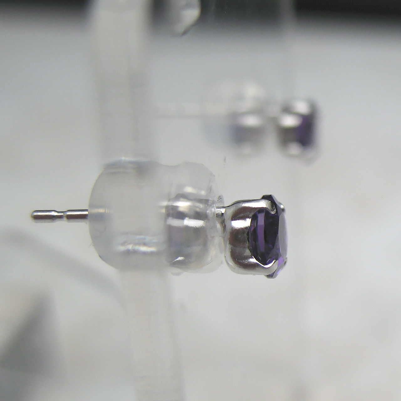 Bijoux fromsea　K18WGアメジストピアス - 画像 (2)