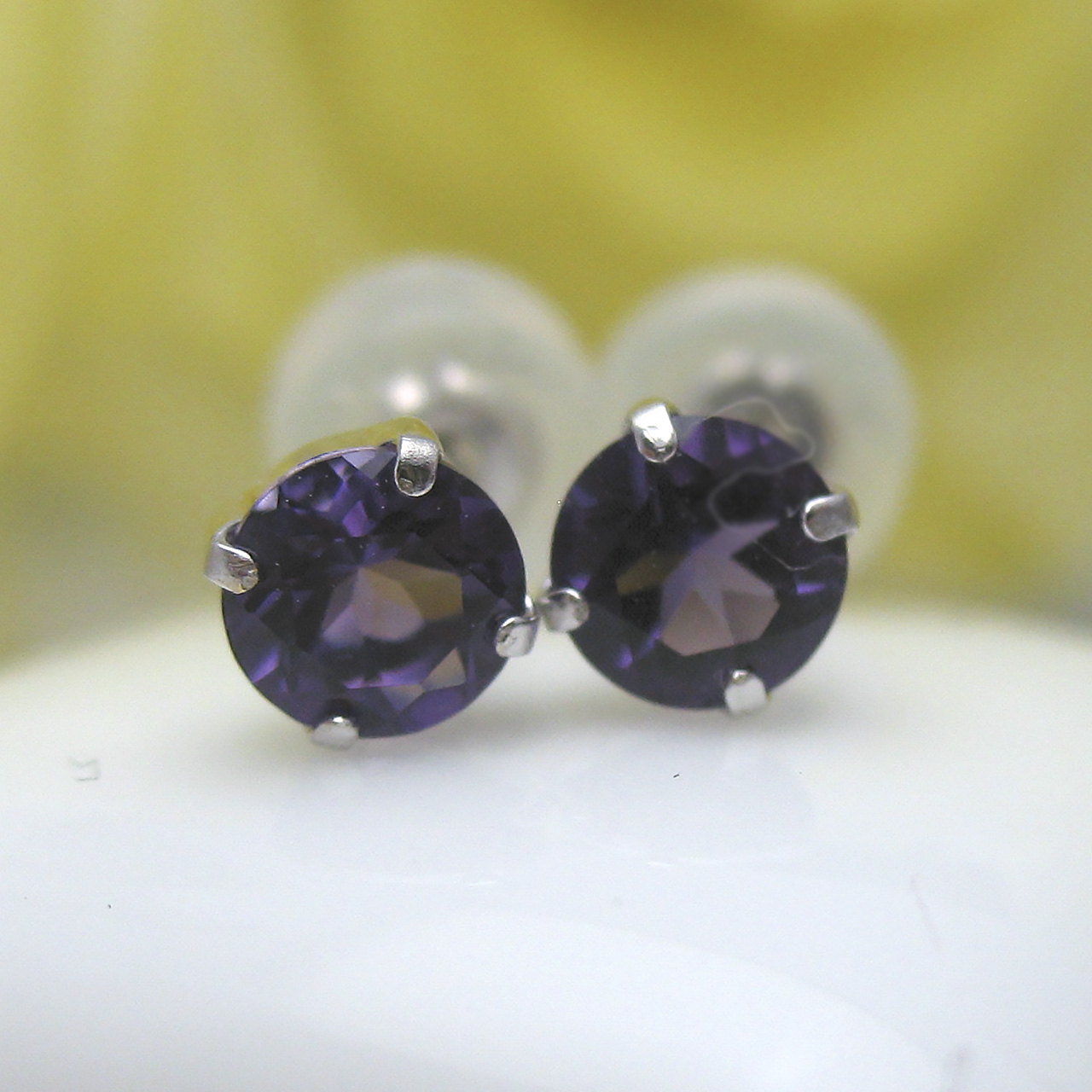 Bijoux fromsea　K18WGアメジストピアス - 画像 (5)