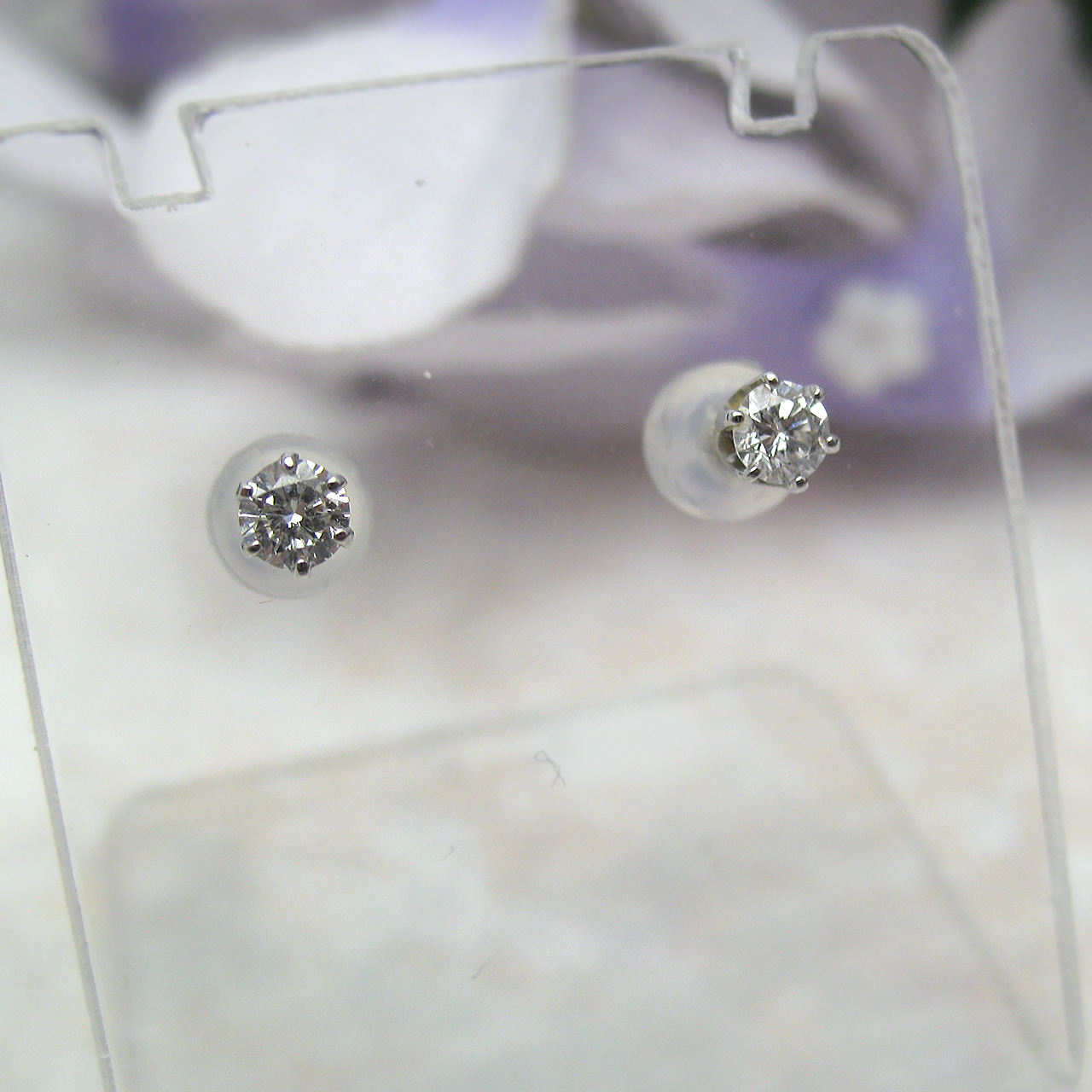 Bijoux fromsea　K14WG ダイヤピアス　fromseaクーポン対象外
