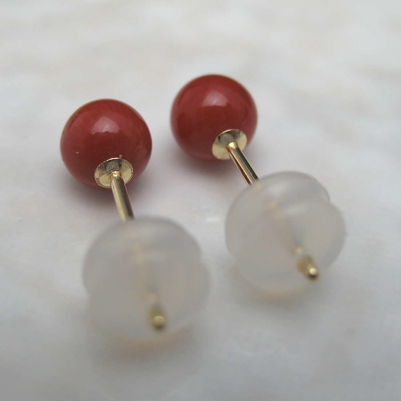 Bijoux　fromsea　4.5ミリ珊瑚 ピアスK18　PE-9453 - 画像 (4)