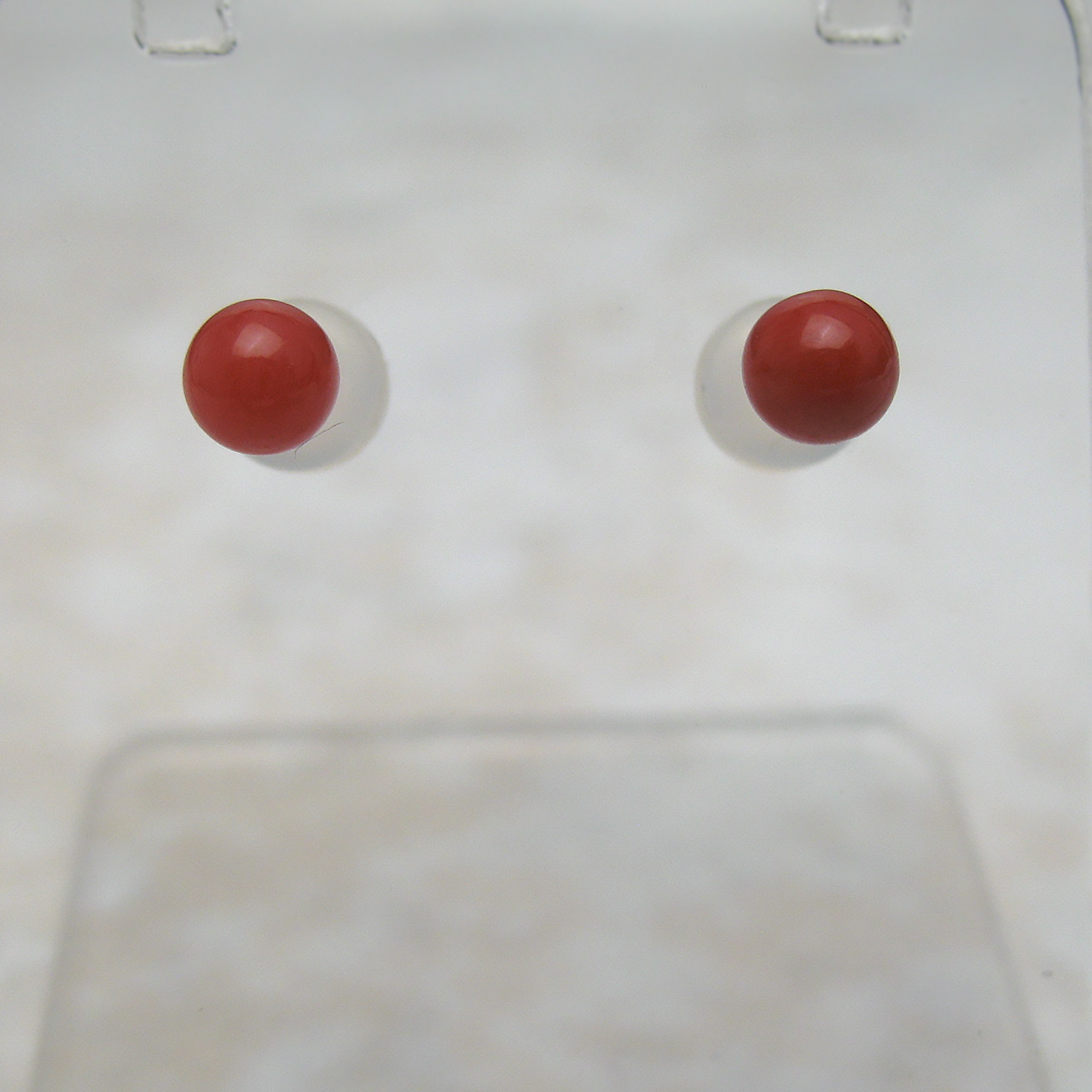 Bijoux　fromsea　4ミリ珊瑚 ピアス K18　PE9452 - 画像 (2)