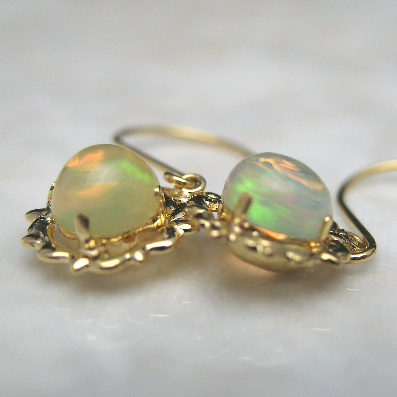 Bijoux fromsea K18 オパールピアス　PE-1193 - 画像 (4)