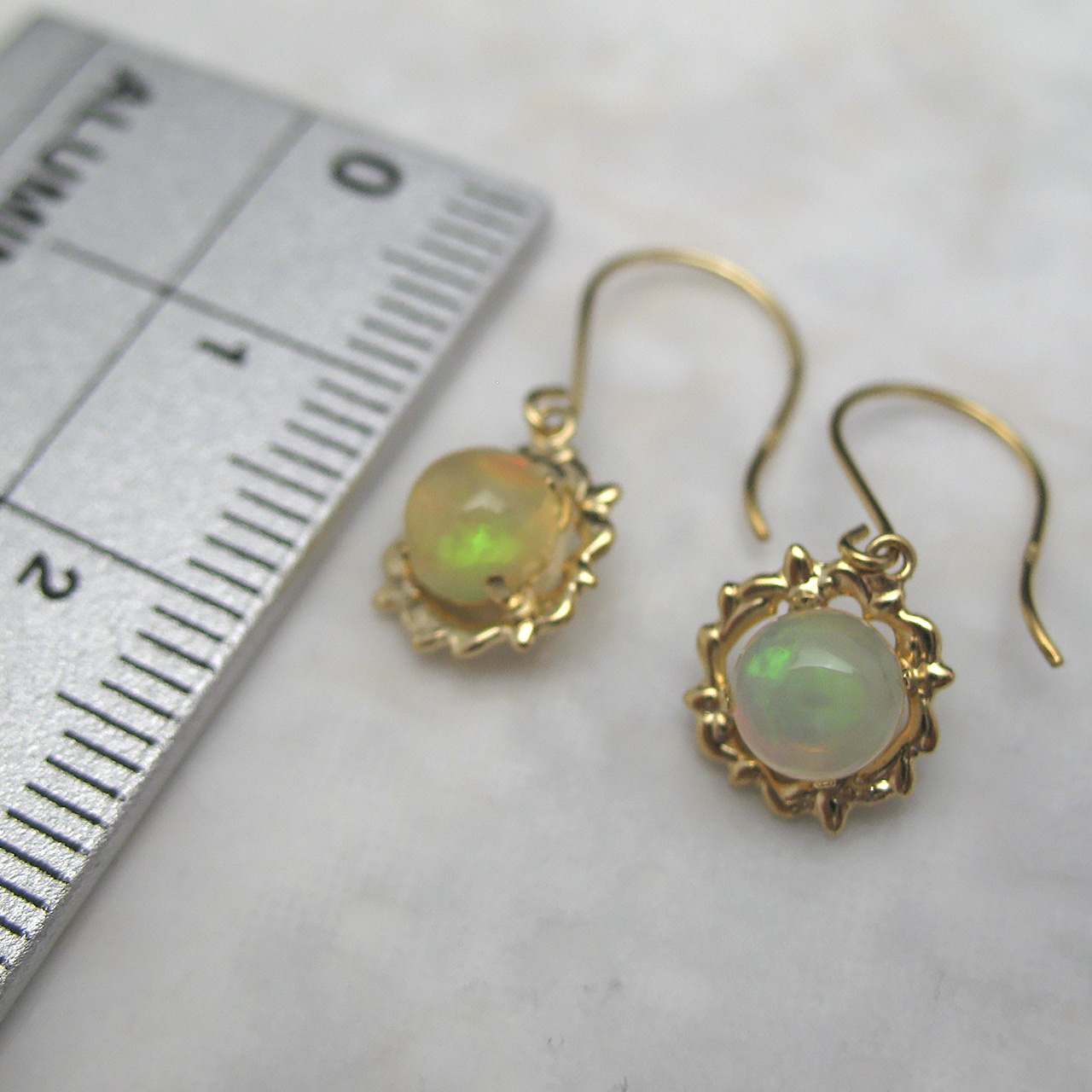 Bijoux fromsea K18 オパールピアス　PE-1193 - 画像 (5)