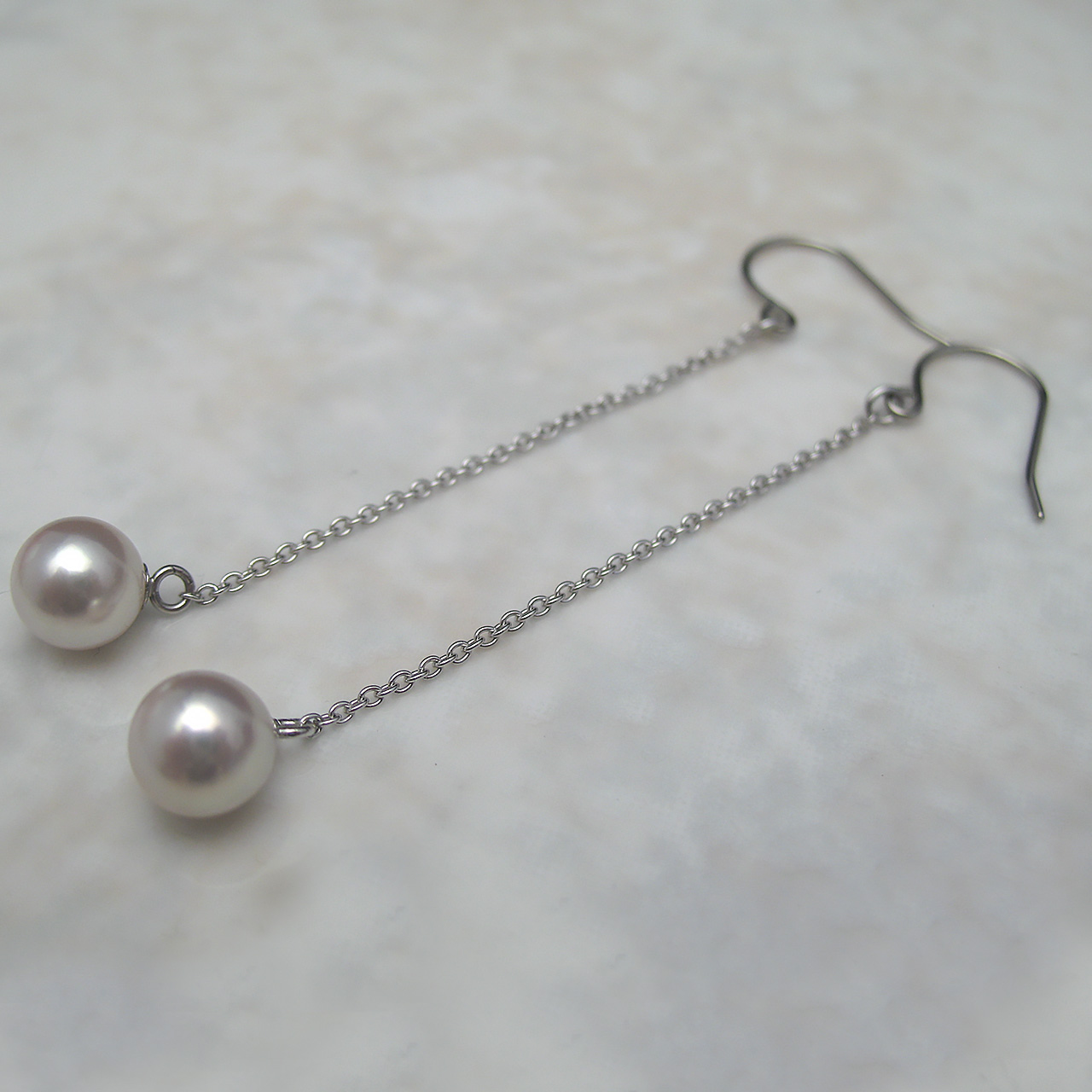 あこやチェーンピアスサージカルステンレス・SV - 画像 (2)