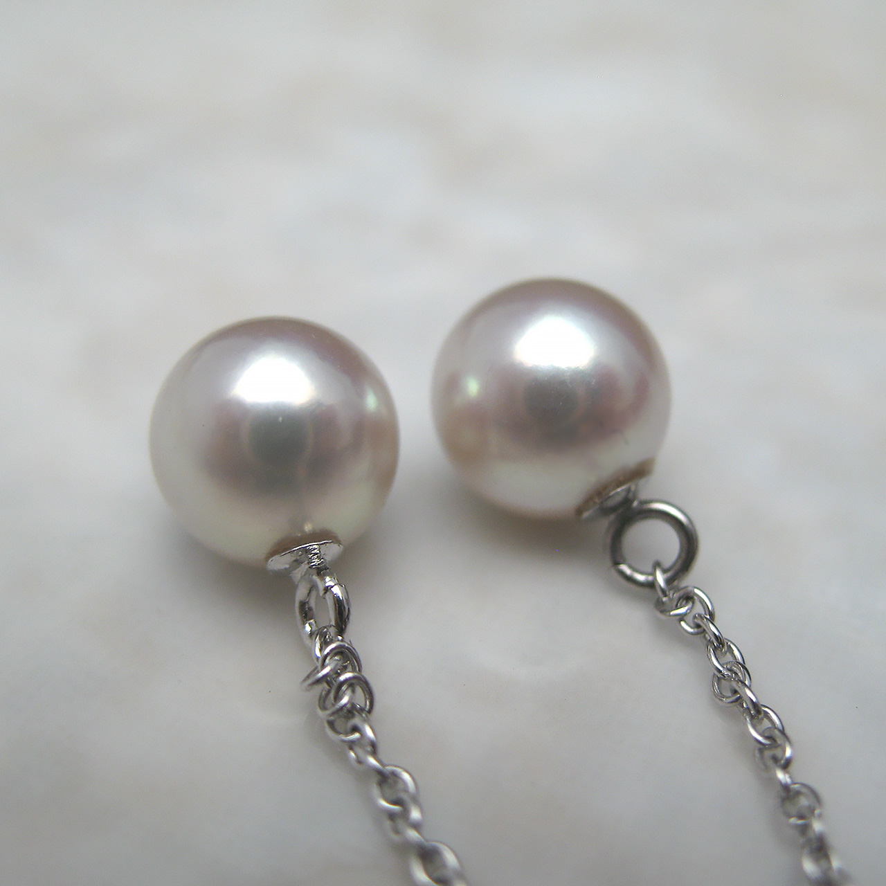 あこやチェーンピアスサージカルステンレス・SV - 画像 (3)