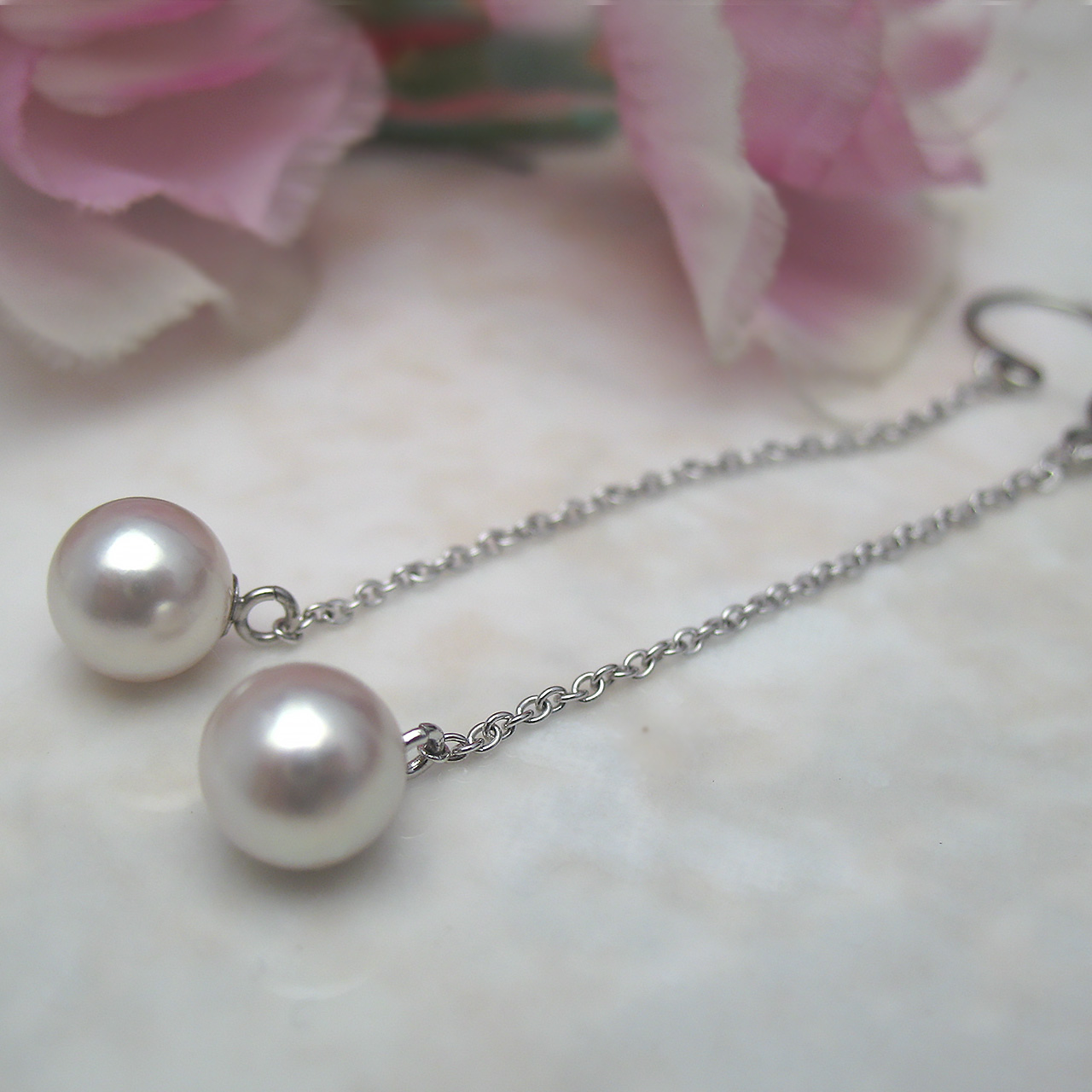 あこやチェーンピアスサージカルステンレス・SV - 画像 (6)