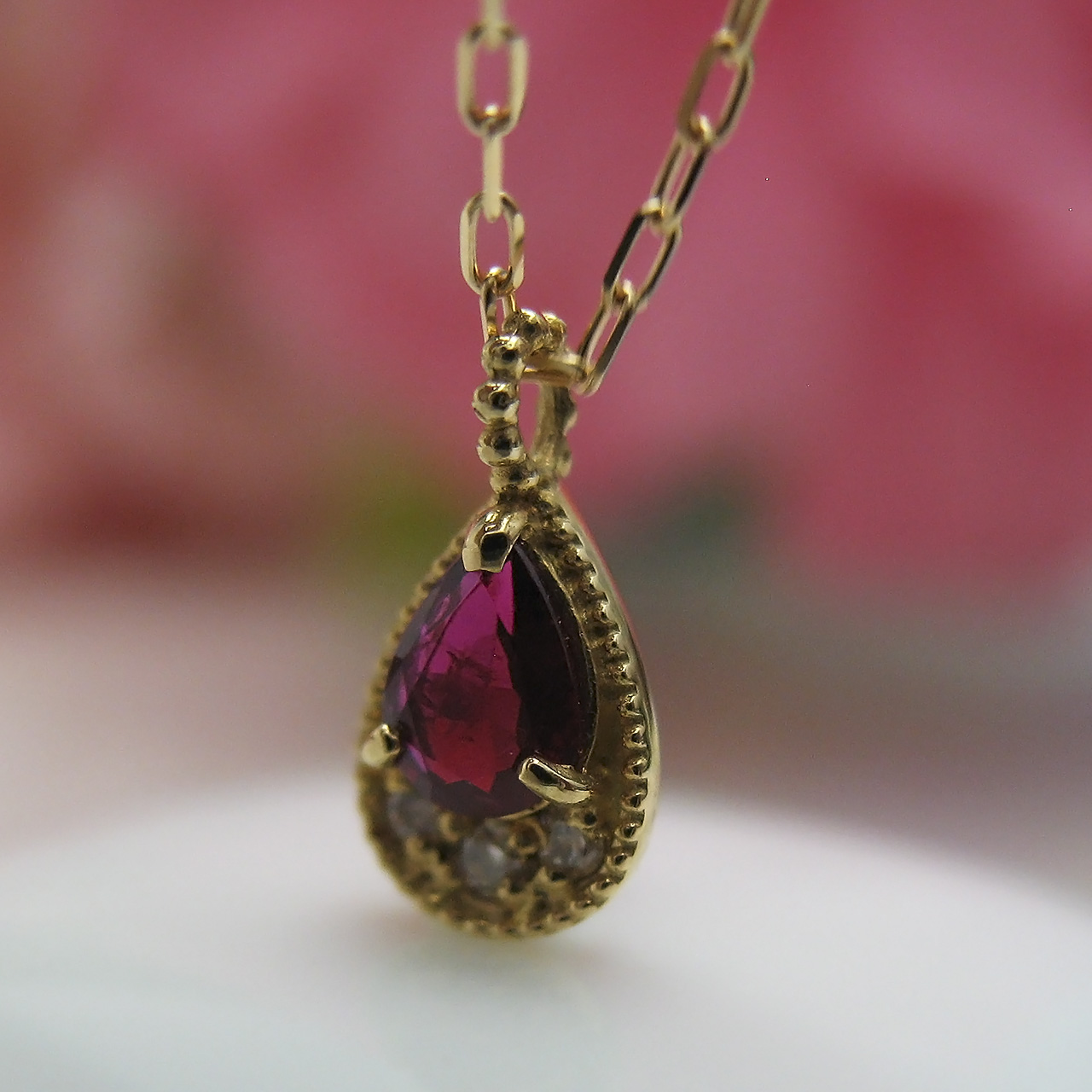 Bijoux fromsea K18ルビーペンダント - 画像 (5)