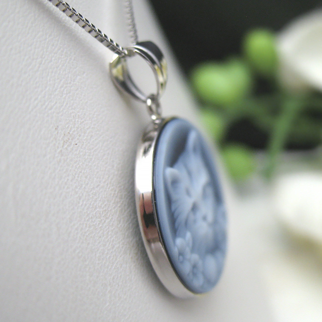 Bijoux  fromsea Pt900ストーンカメオペンダント - 画像 (4)