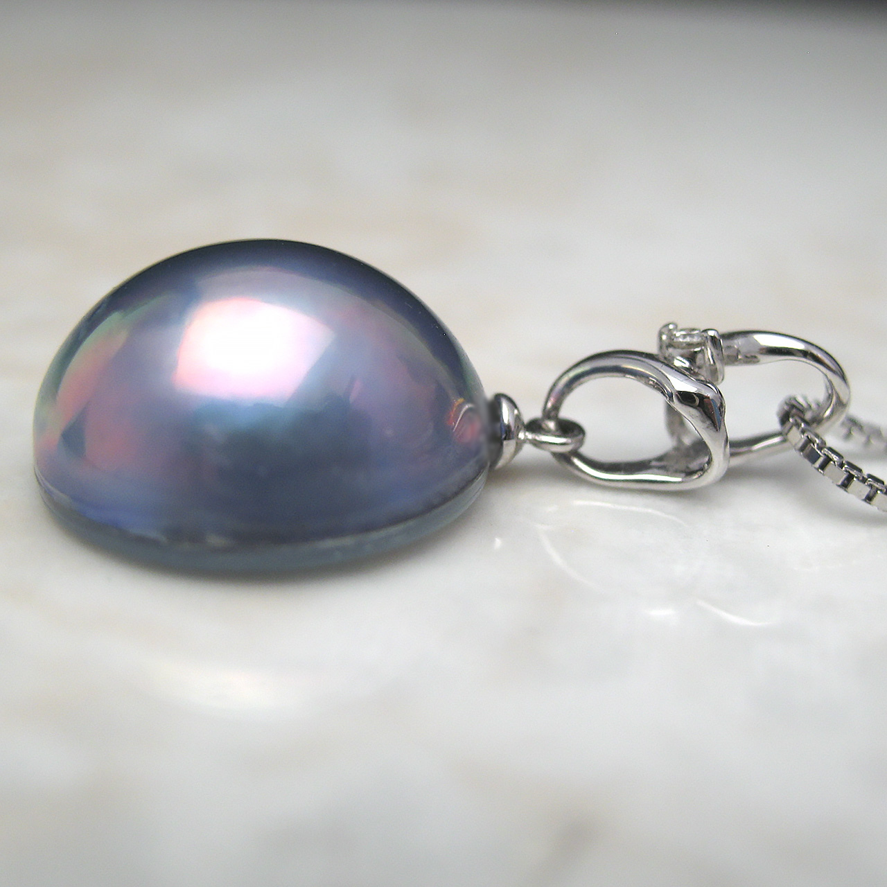 『 Pt900マベペンダント』14.9ミリ - 画像 (5)