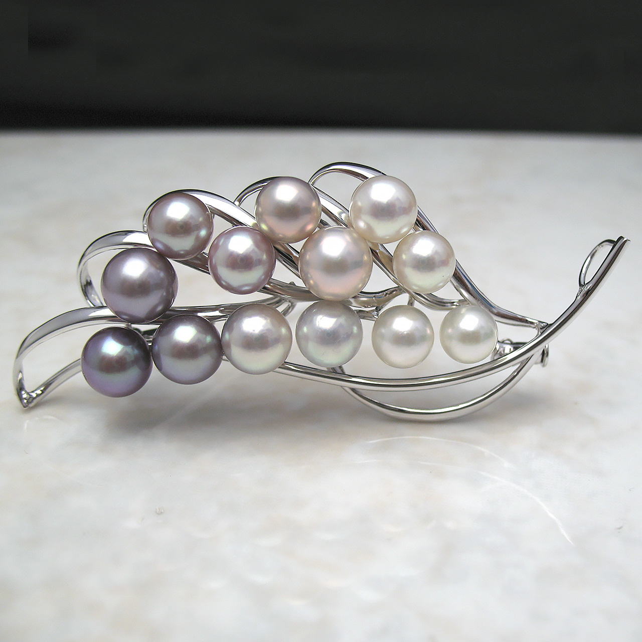 fromseaブローチあこや・淡水ブローチ兼ペンダント - 画像 (2)