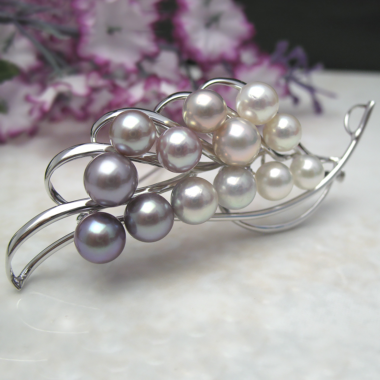 fromseaブローチあこや・淡水ブローチ兼ペンダント - 画像 (5)