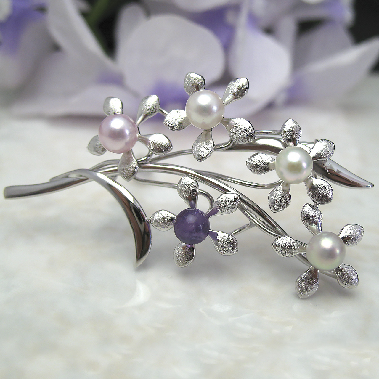 忘れな草のブローチ - 画像 (5)