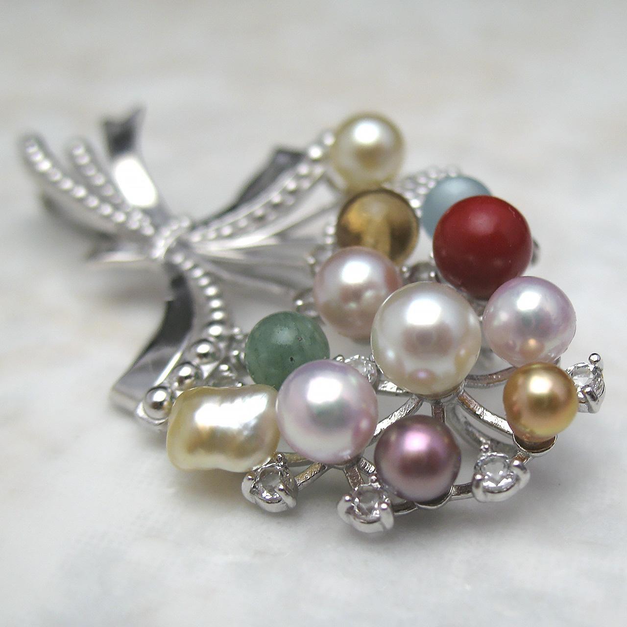 『花束』ブローチ兼ペンダント - 画像 (3)