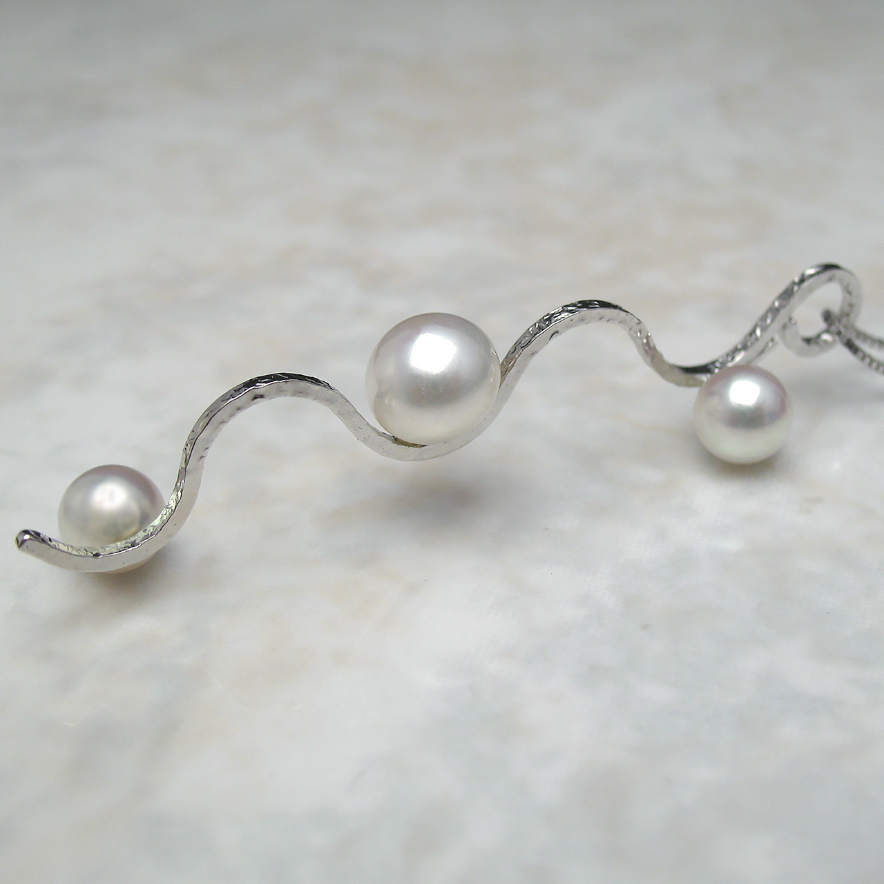 あこや真珠&有核淡水ペンダントSV - 画像 (4)