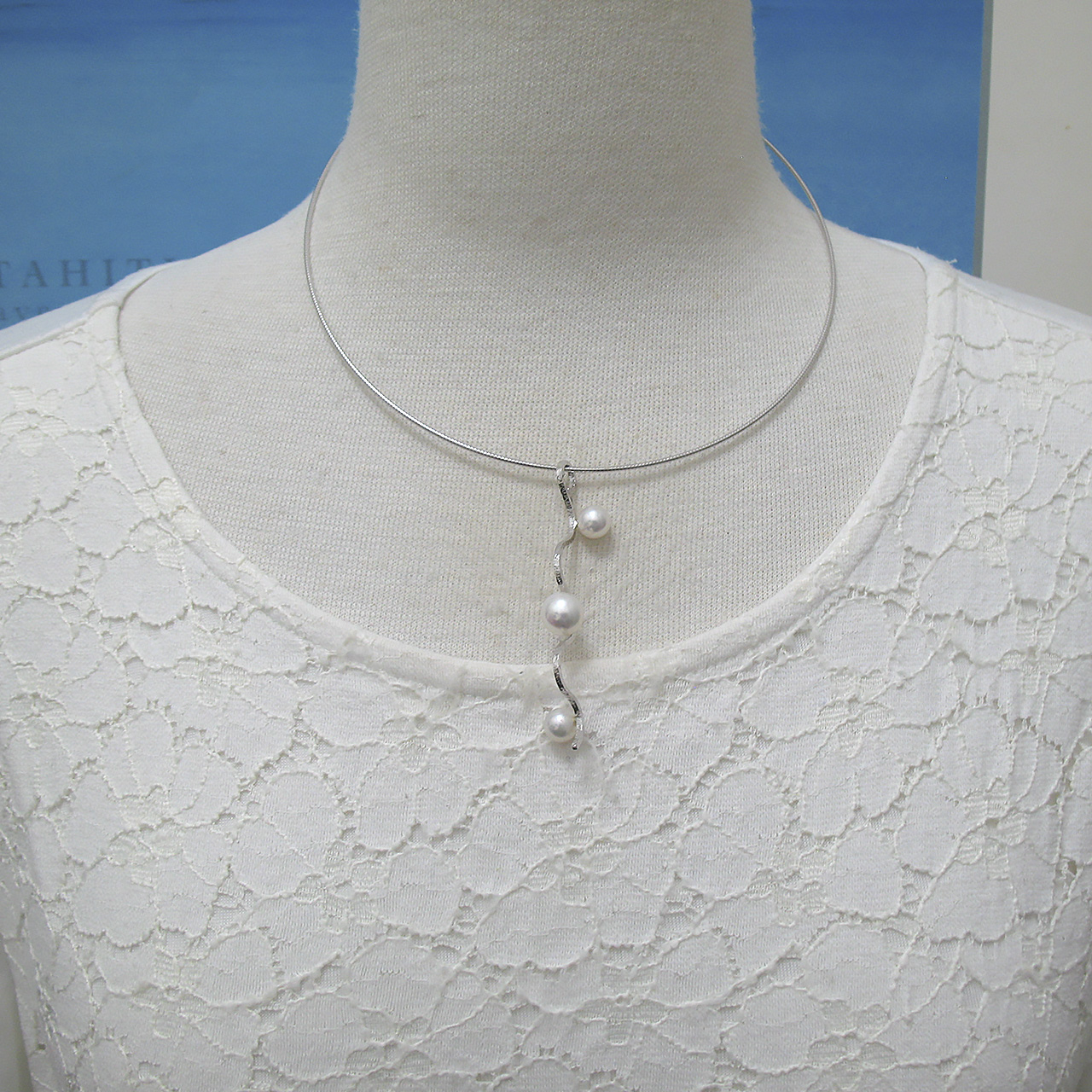 あこや真珠&有核淡水ペンダントSV - 画像 (6)