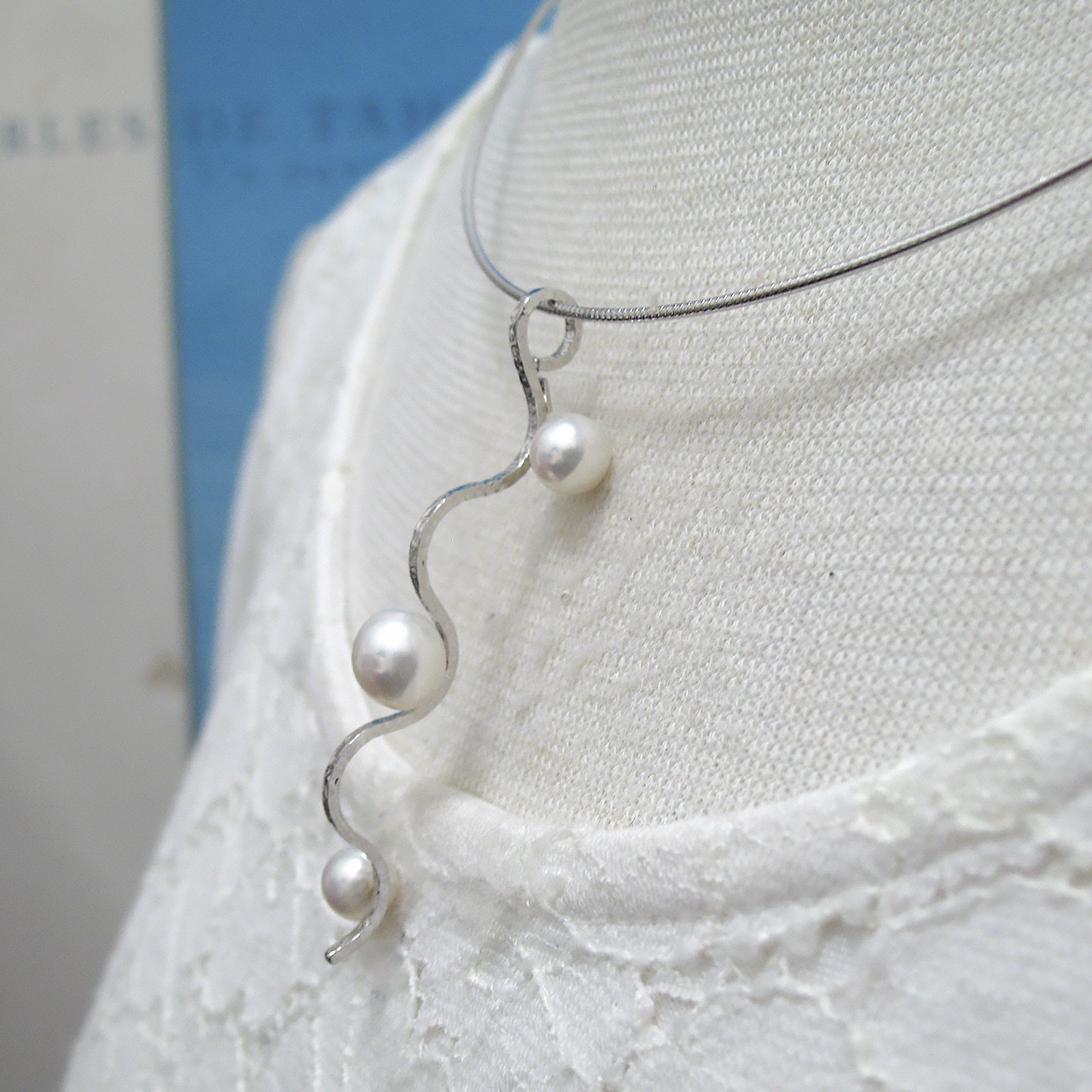 あこや真珠&有核淡水ペンダントSV - 画像 (7)