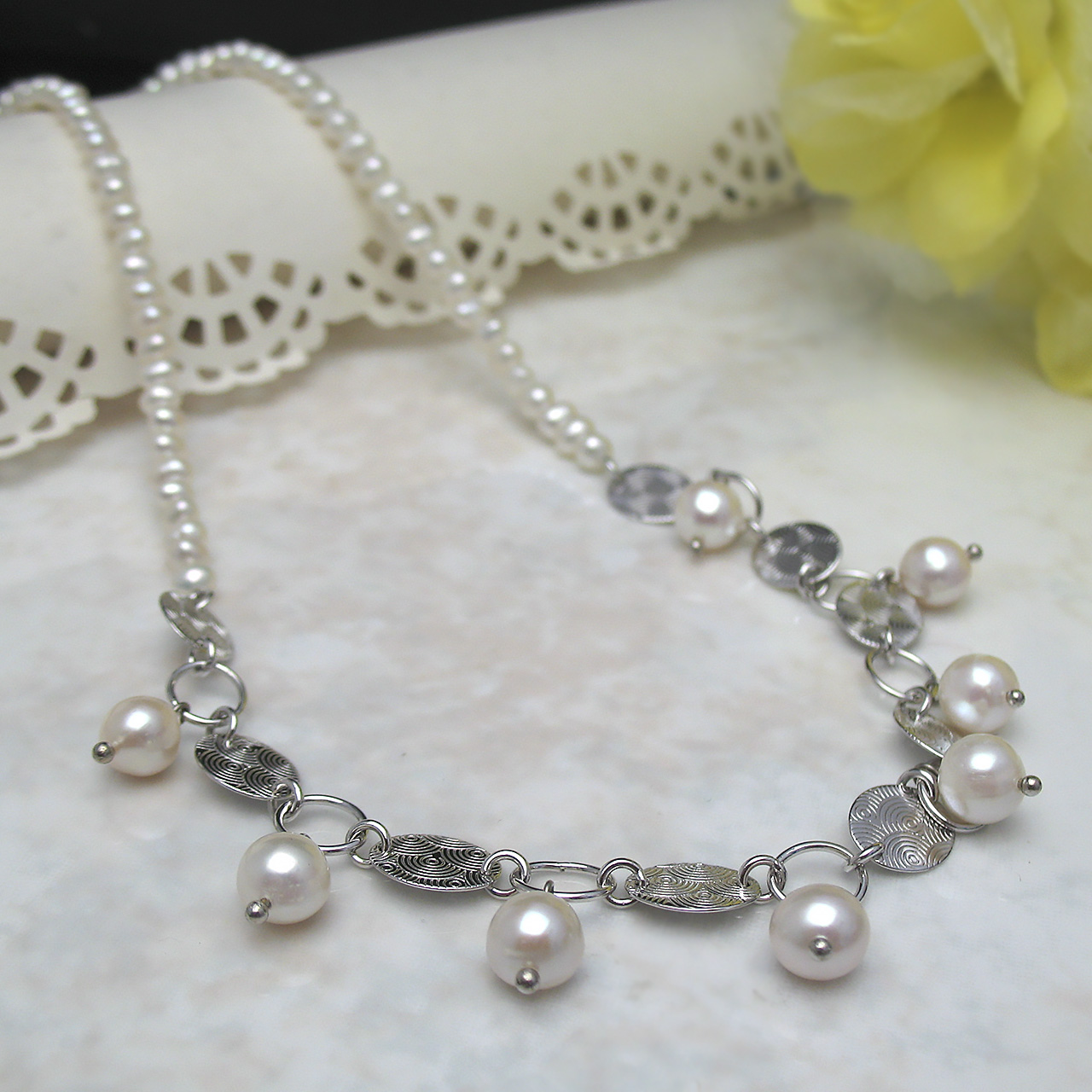 SV淡水真珠ネックレス SS430-2