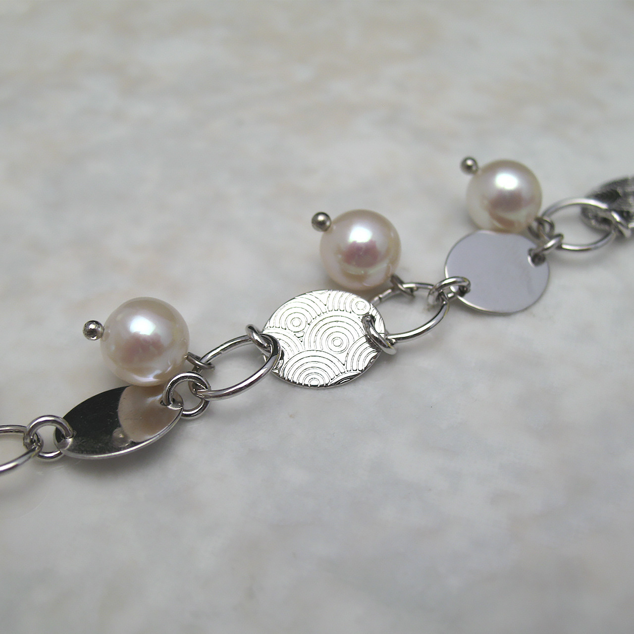 SV淡水真珠ネックレス　SS430-2 - 画像 (5)