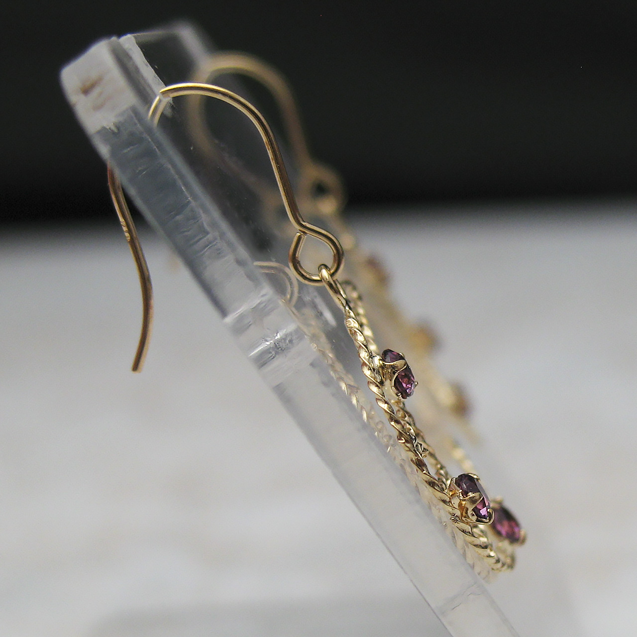 Bijoux fromsea K18ロードライトガーネットピアス　PE-3246 - 画像 (3)