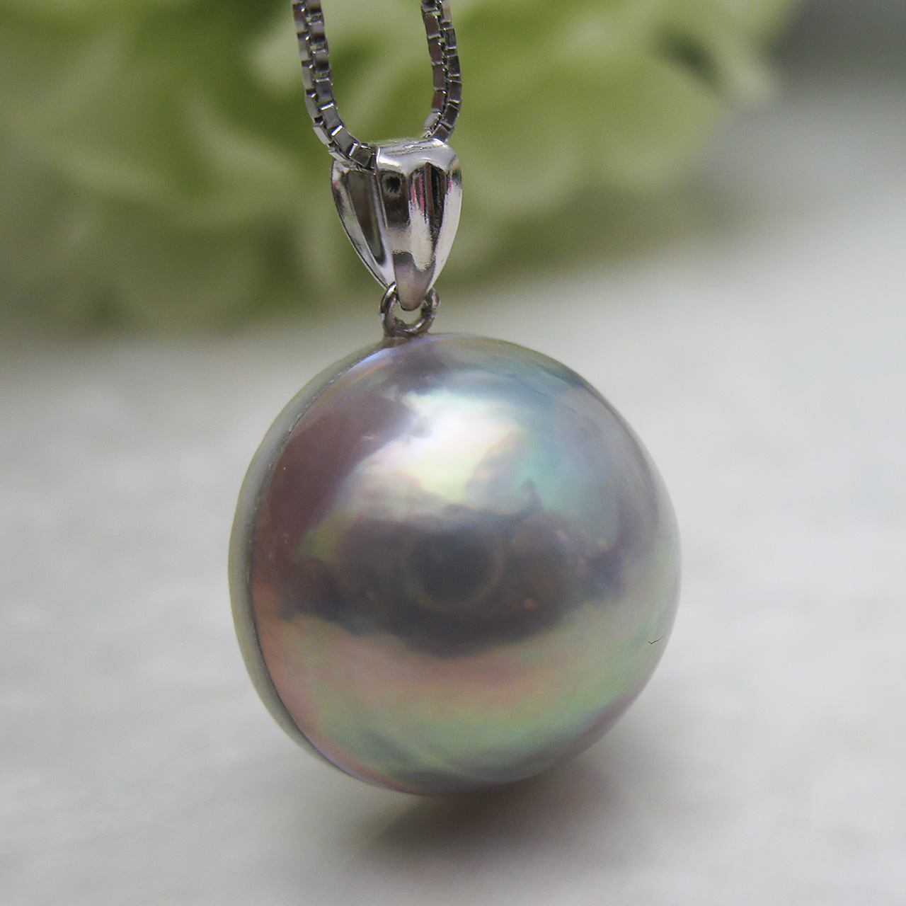 K14WGマベペンダント15.5ミリ - 画像 (5)