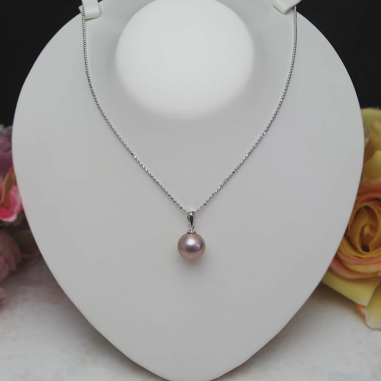 K14WG有核淡水ペンダント No.13 - 画像 (2)