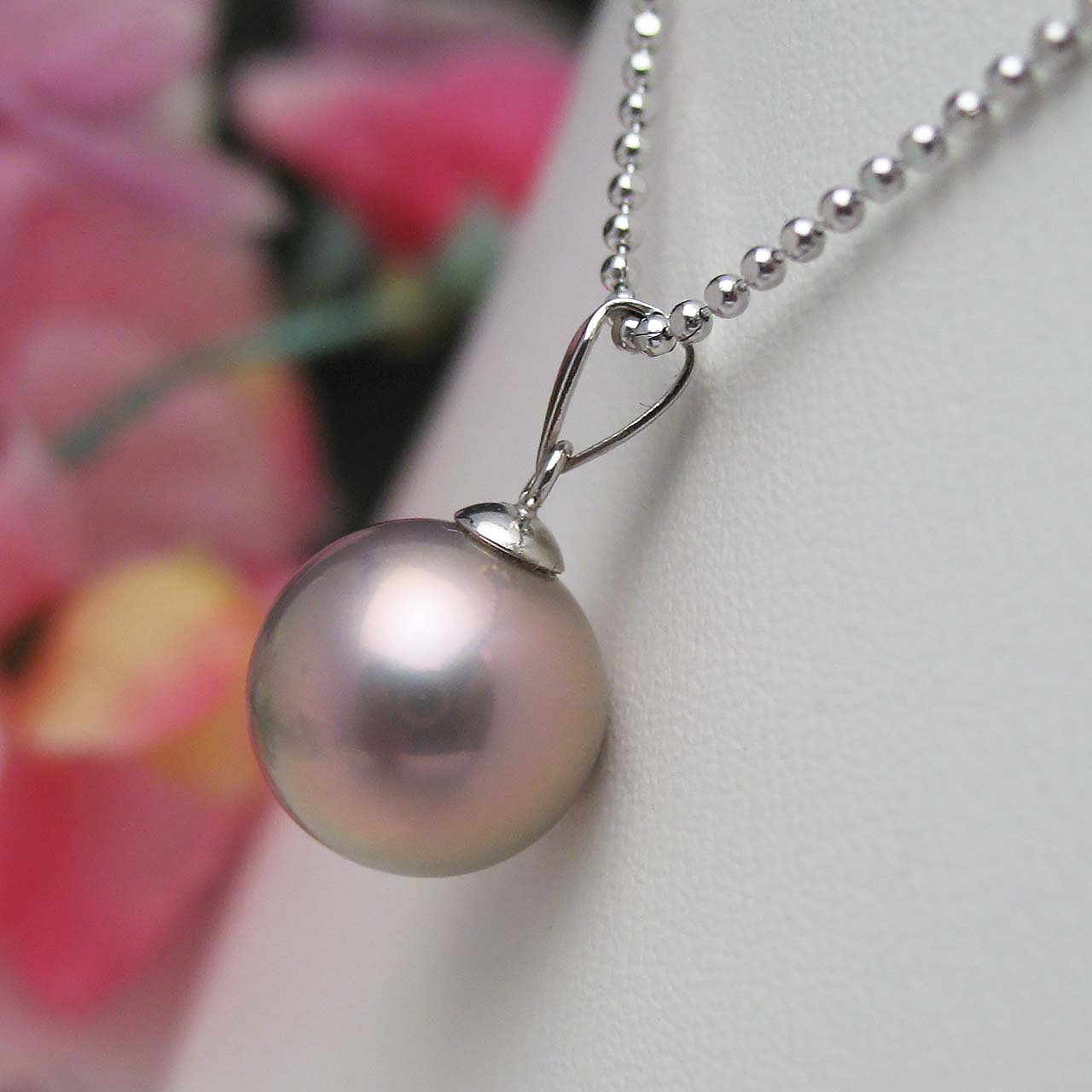 K14WG有核淡水ペンダント No.13 - 画像 (4)