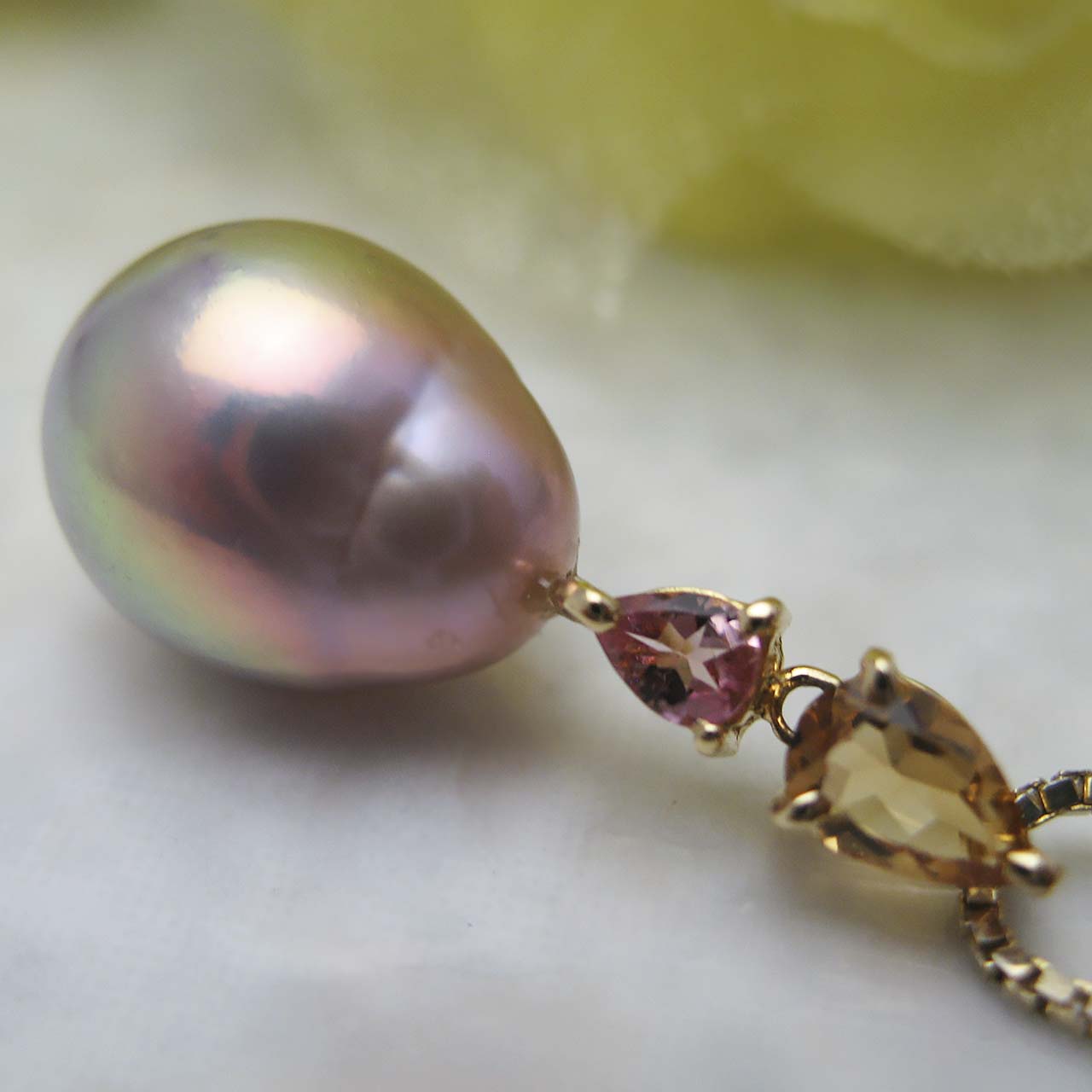 K18有核淡水ペンダント - 画像 (6)