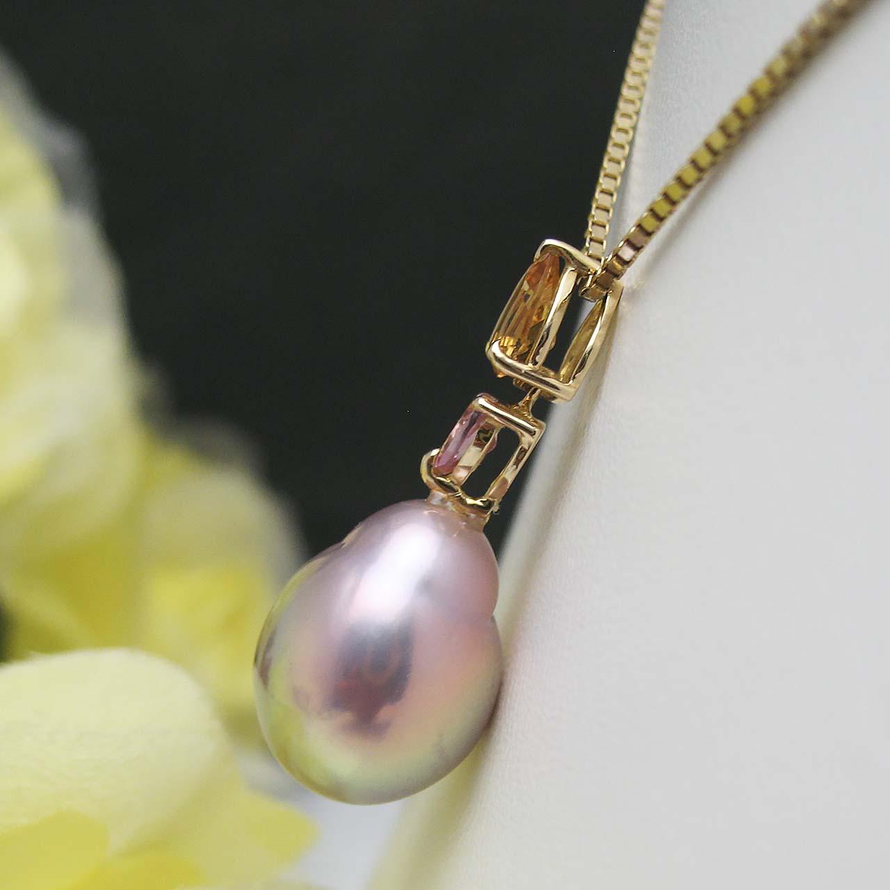 K18有核淡水ペンダント - 画像 (4)